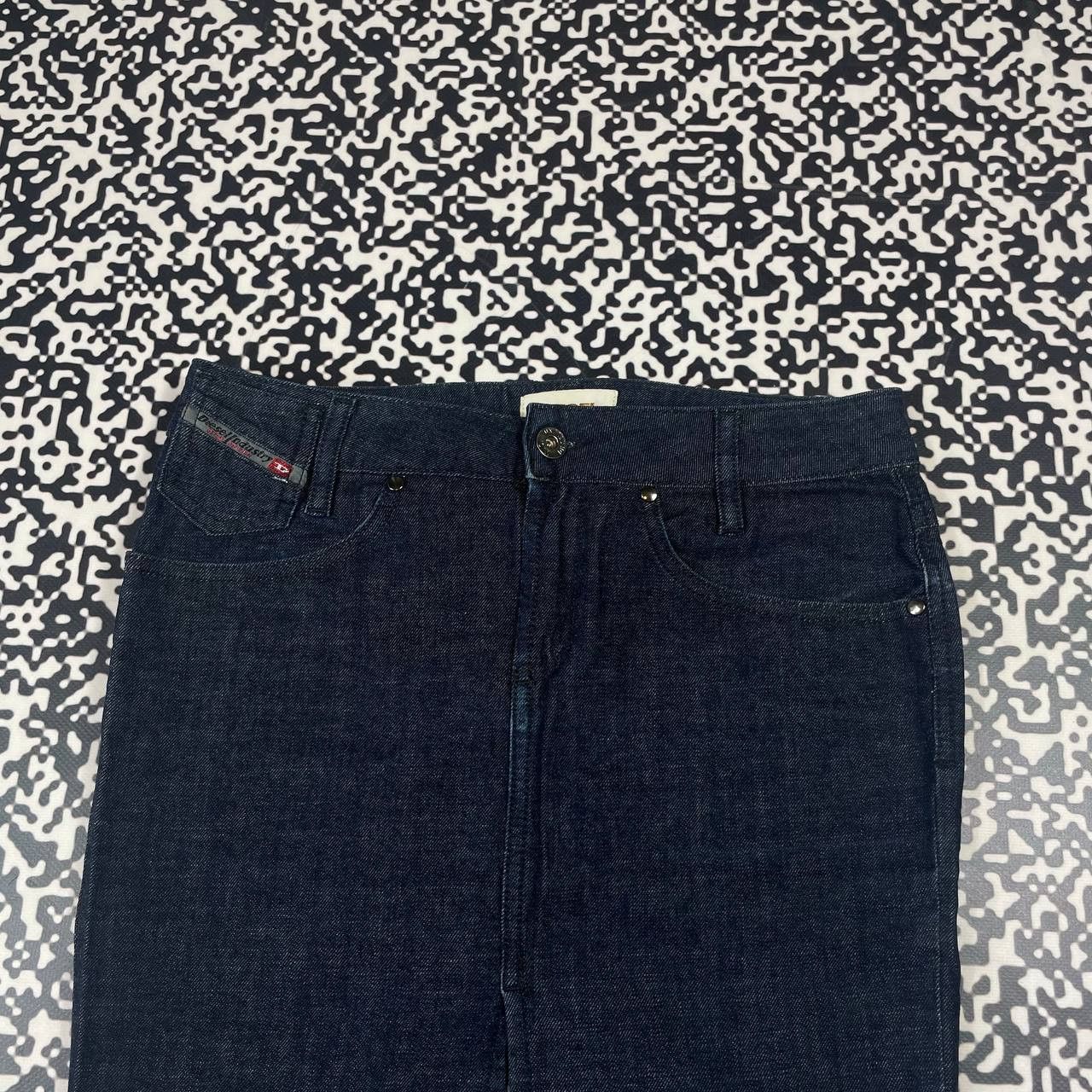 Diesel Vintage Y2K Diesel Japanese Style Casual Denim Midi Skirt Size 24" / US 00 / IT 34 - 6 Thumbnail