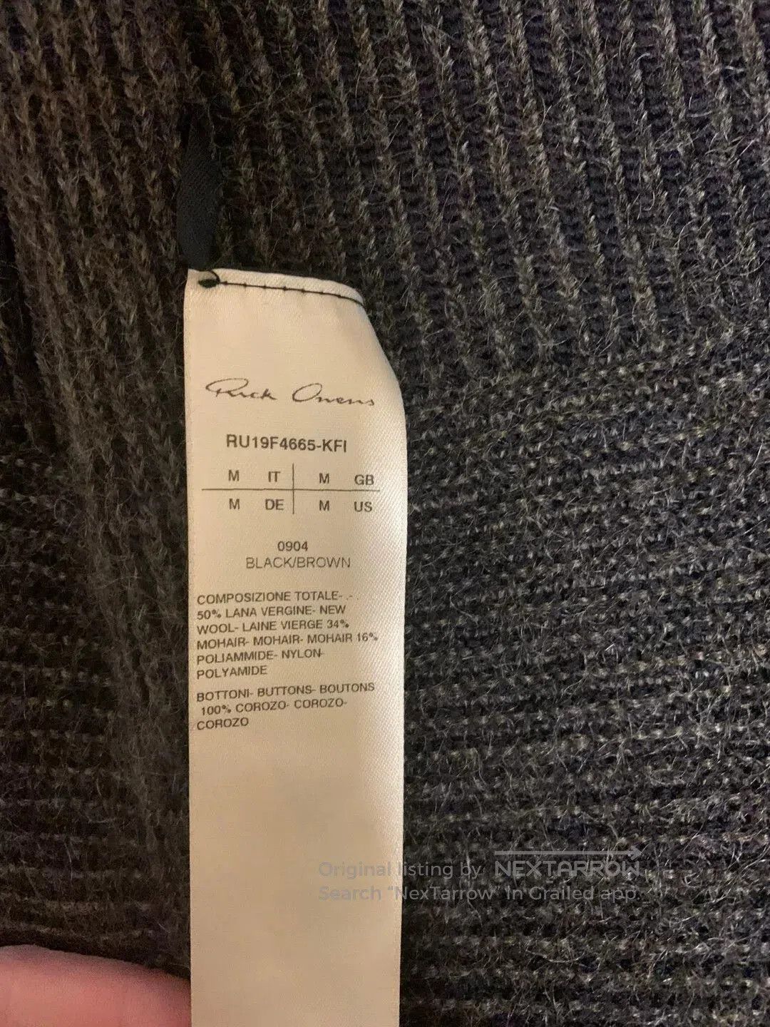 Rick Owens rick owens mohair cardigan jacket. Size M / US 6-8 / IT 42-44 - 5 Thumbnail