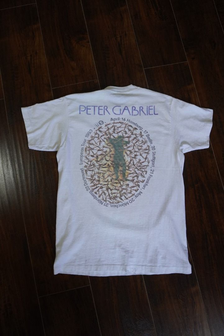 Vintage Vintage Peter Gabriel 1993 Tour T-Shirt Single Stitch M Size US M / EU 48-50 / 2 - 2 Thumbnail