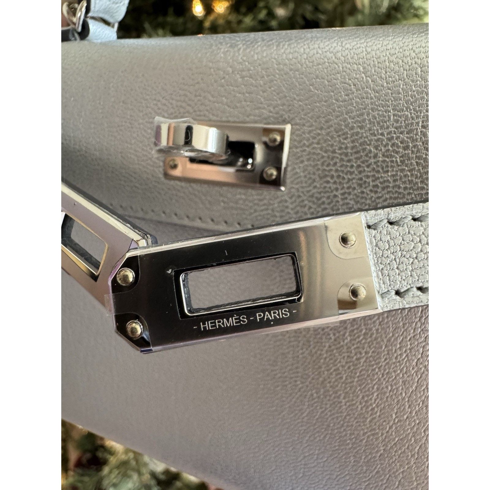 Hermes Mini Kelly 20 Sellier Argent Chevre Chamkilight Palladium Size ONE SIZE - 19 Thumbnail