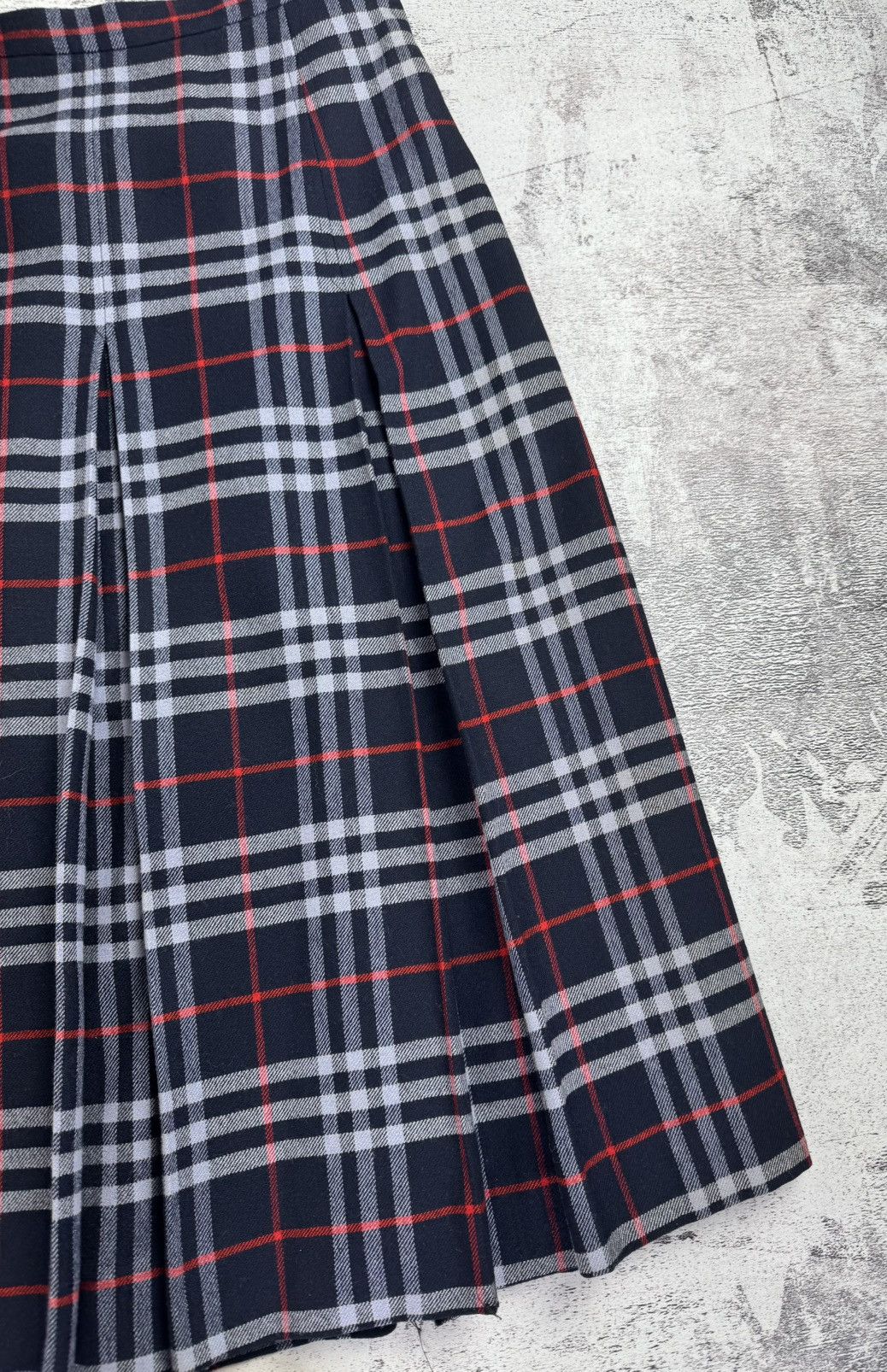 Burberry 90s Burberrys Nova Plaid Checked Midi Maxi 42 Dress Skirt Size 42" / US 20 - 9 Thumbnail