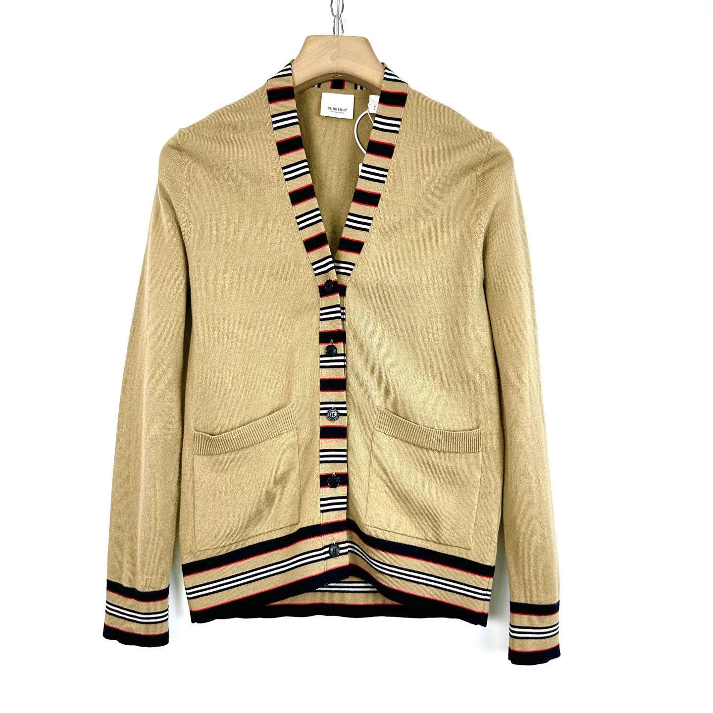 Burberry Burberry V-Neck Knit Cardigan K12 Size S / US 4 / IT 40 - 1 Thumbnail