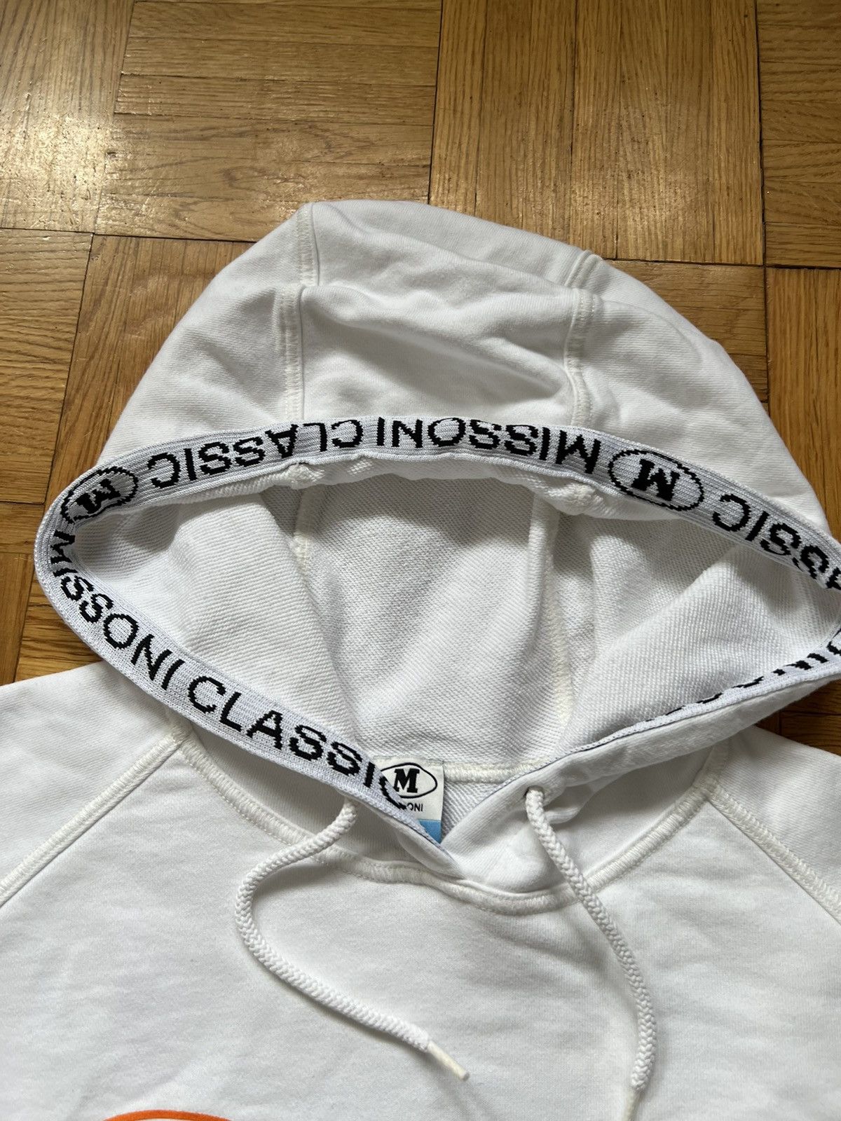 Missoni Hoodie M Missoni Collection Multi Logo White Italy Size L / US 10 / IT 46 - 3 Thumbnail