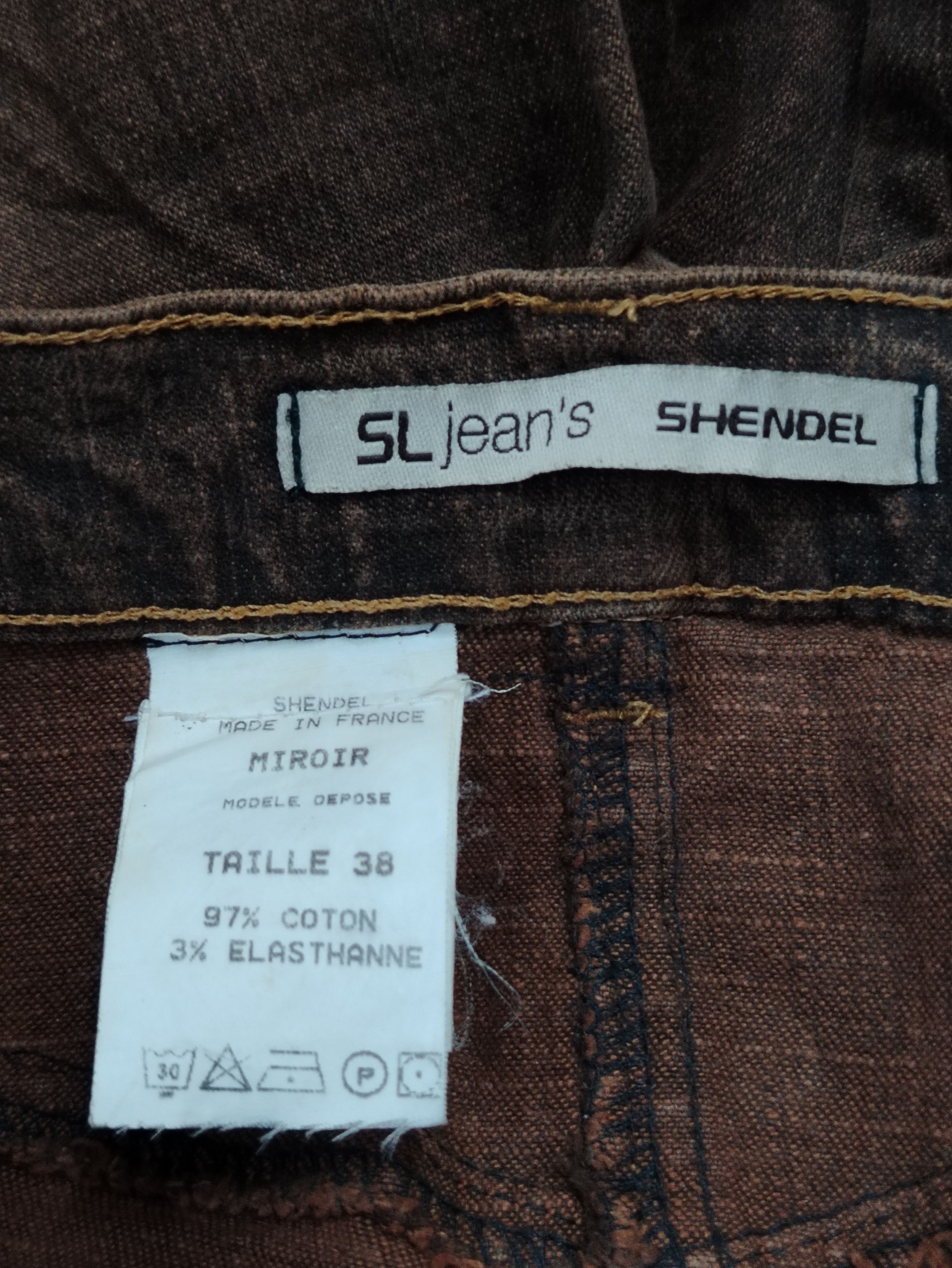 Vintage Vintage hand painted Boho style flare SL Shendel Size 29" - 7 Thumbnail