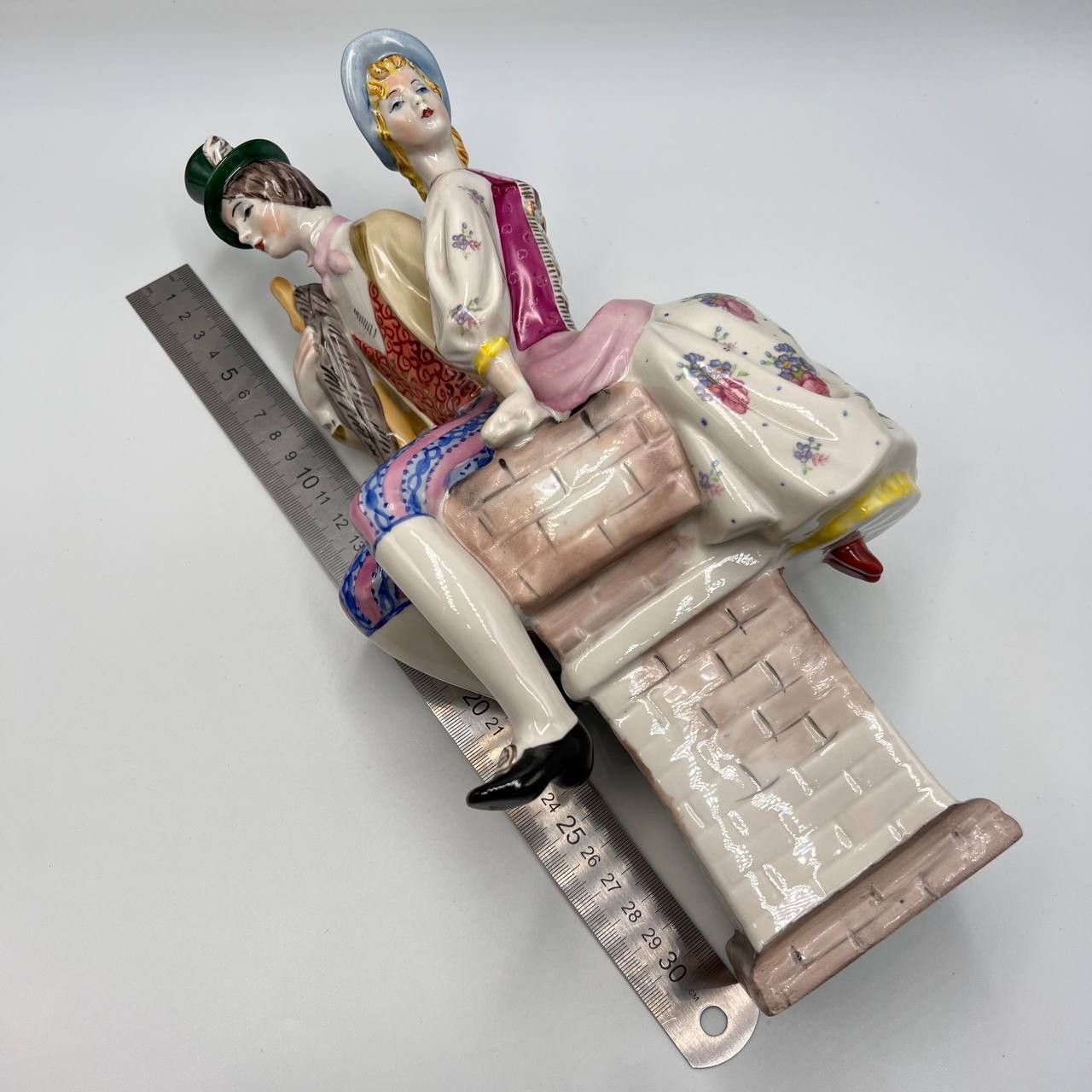 Vintage 1970 Vintage Porcelain SChimney Sweep & Shepherdess Kyiv Size ONE SIZE - 6 Thumbnail