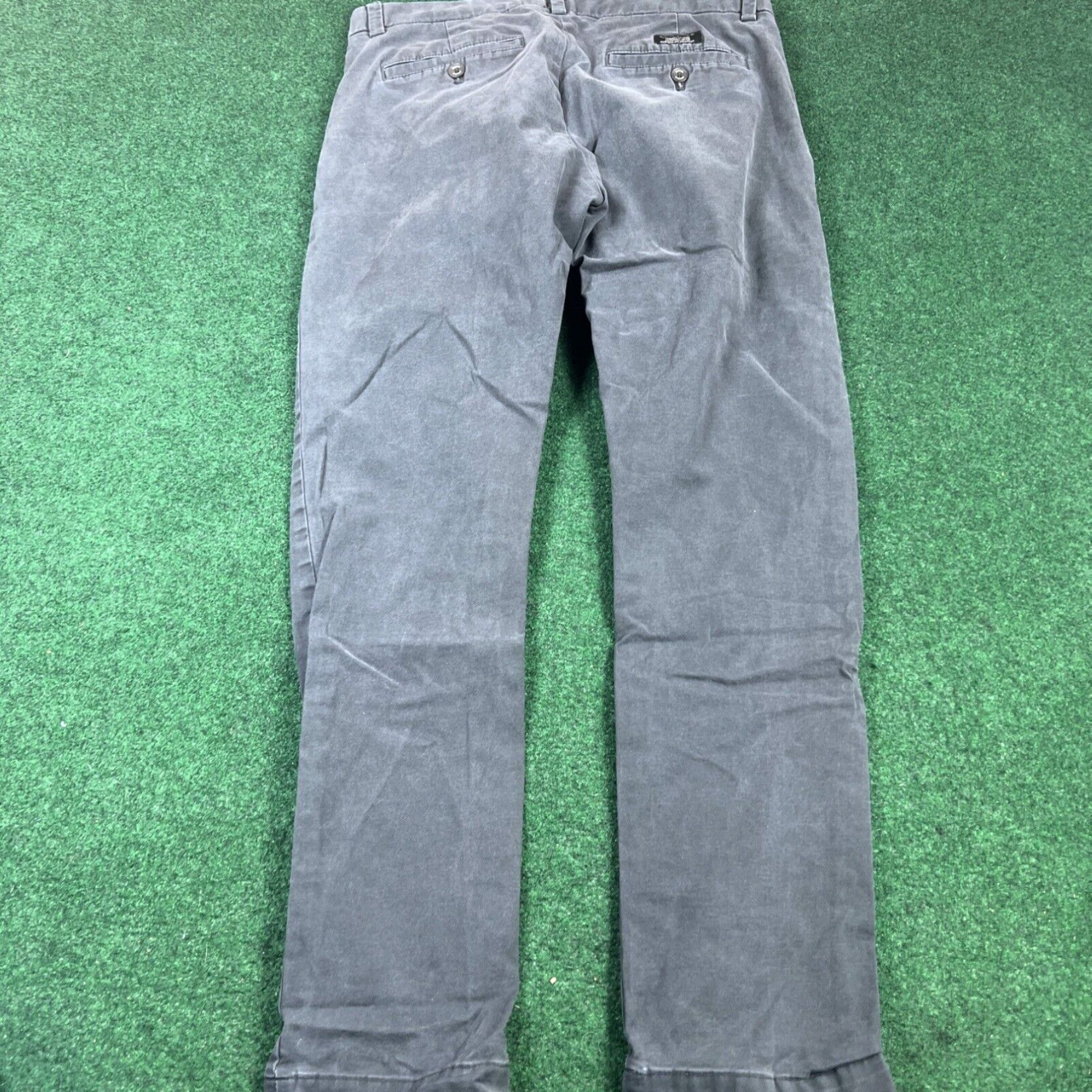 Banana Republic Banana Republic Mens Fulton Skinny Chino Pants Gray- 32 x 32 Inseam Measures 30 Size US 32 / EU 48 - 1 Thumbnail
