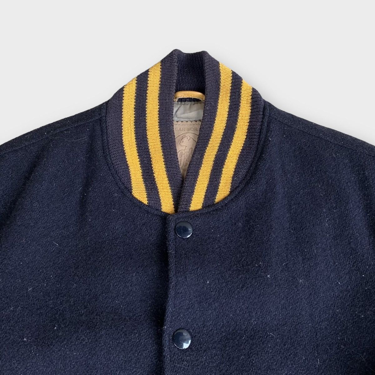 Leather Rare! Vintage 90s Golden Bear Oslo Wool Varsity Jacket Size US S / EU 44-46 / 1 - 6 Thumbnail