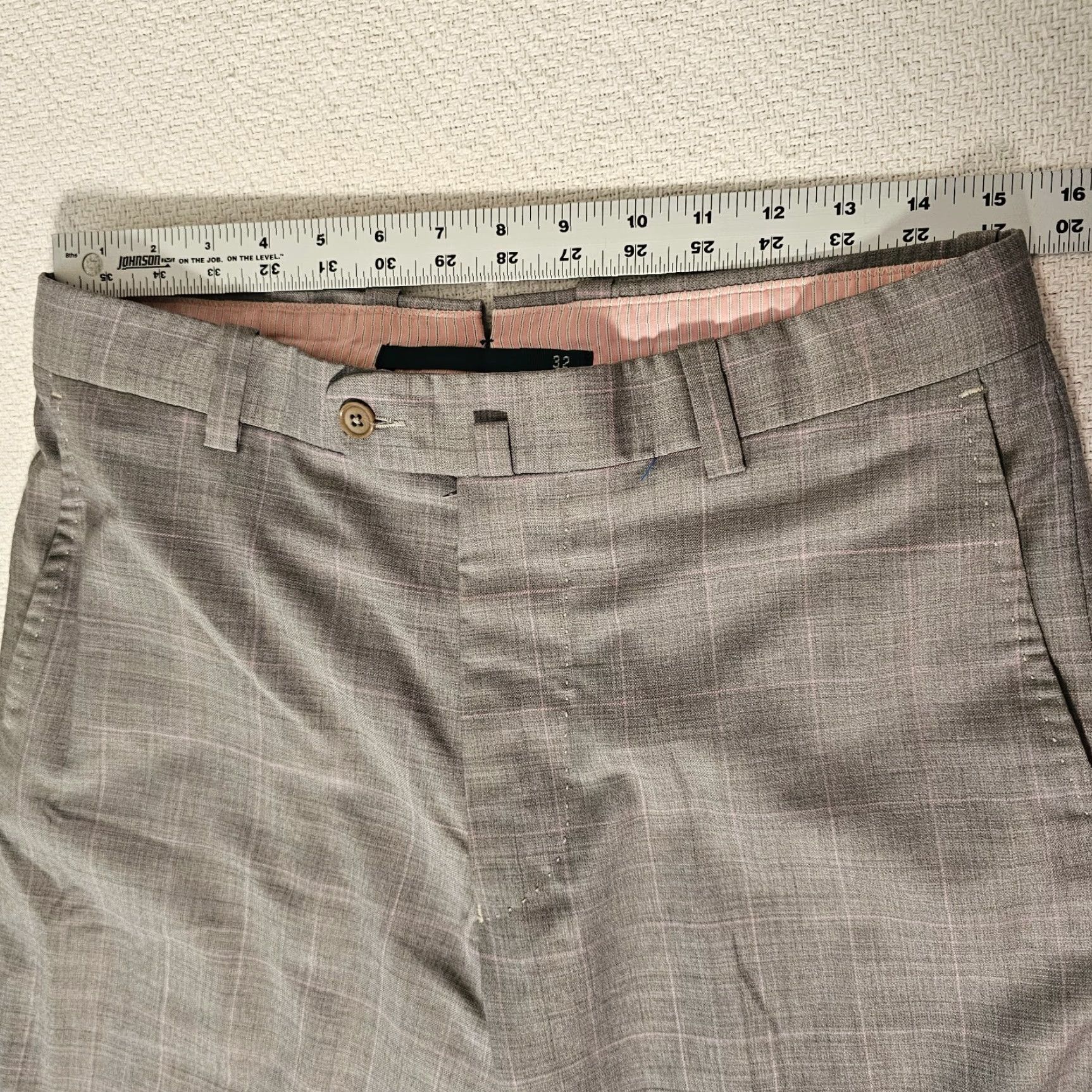 Vintage ANTAS Dress Pants Gray Men 32 Waist 28 Inseam Wool Spandex Regular Straight Belt Loops Front Flat Dress Pant Vintage No Size US 32 / EU 48 - 5 Thumbnail