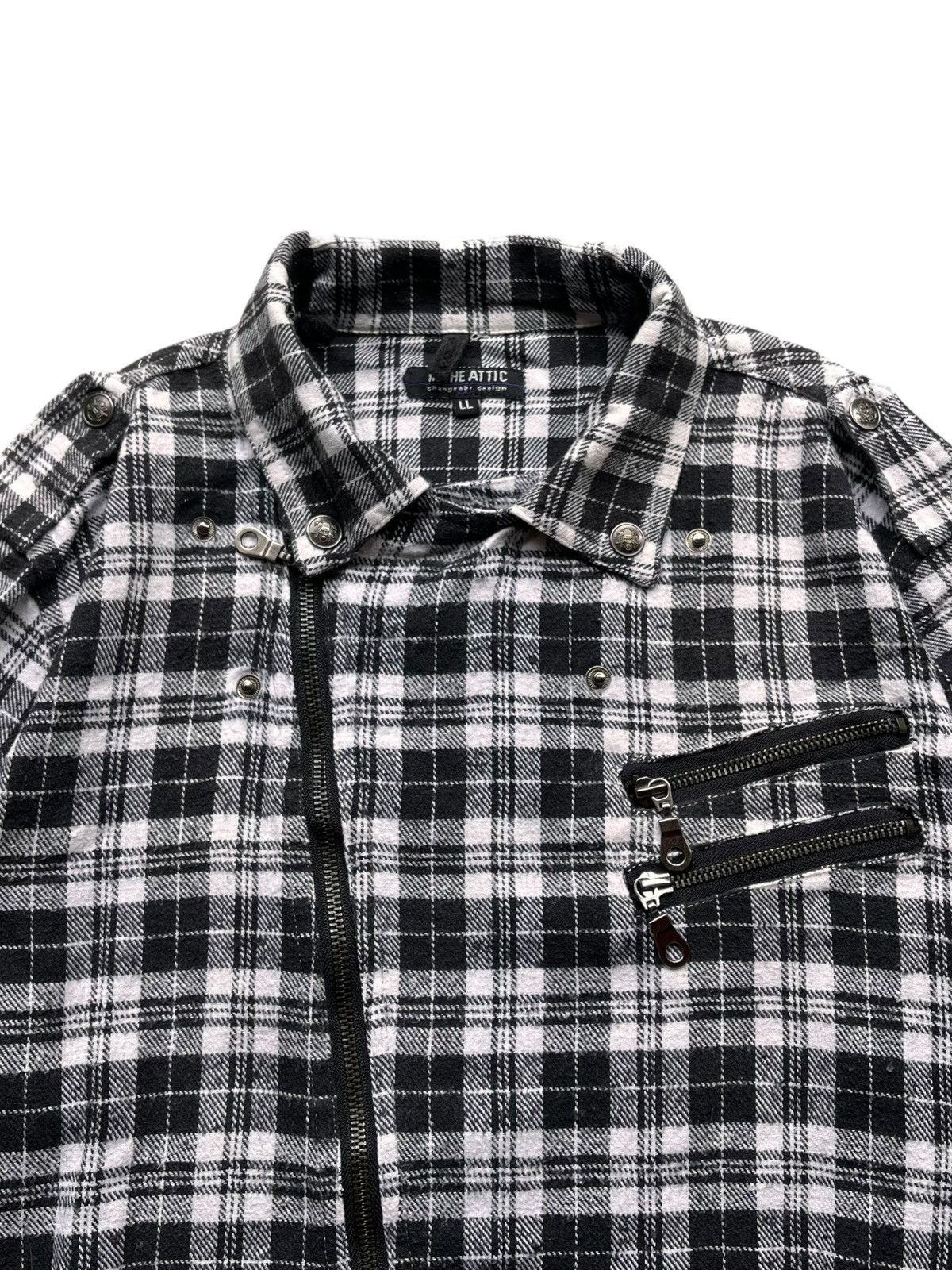 In The Attic In The Attic Plaid Bikers Jacket Size US M / EU 48-50 / 2 - 3 Thumbnail