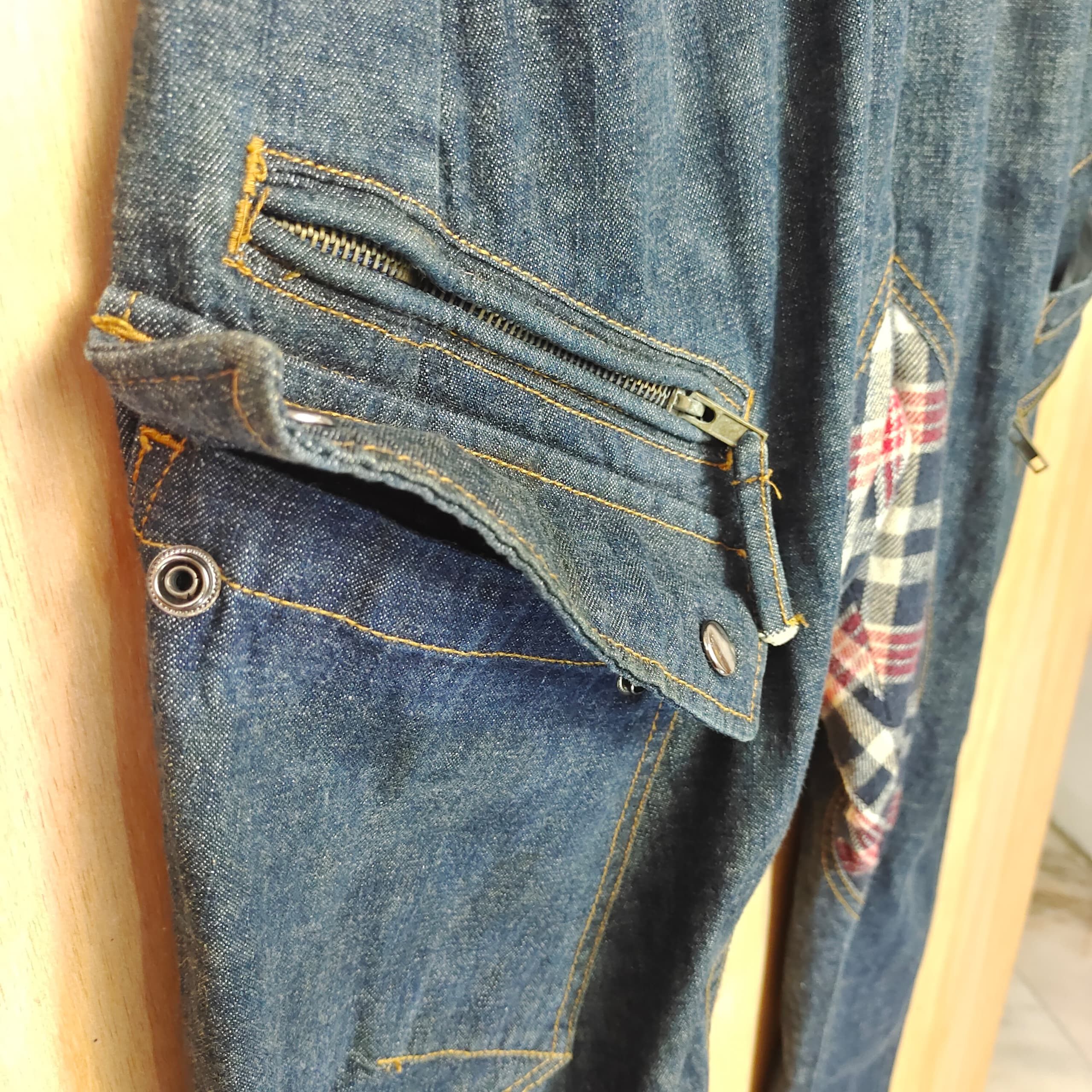 Kapital × Undercover × Yohji Yamamoto RARE UNIQUE WIDE LEG DENIM JEANS PANT RARE DESIGNED JEANS Size US 29 - 3 Thumbnail