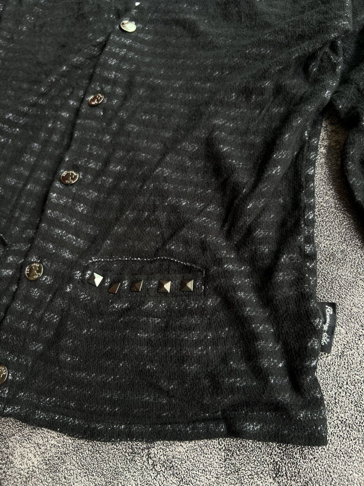 Japanese Brand Bernings Sho Stripe Cardigan Studed Size US L / EU 52-54 / 3 - 4 Thumbnail