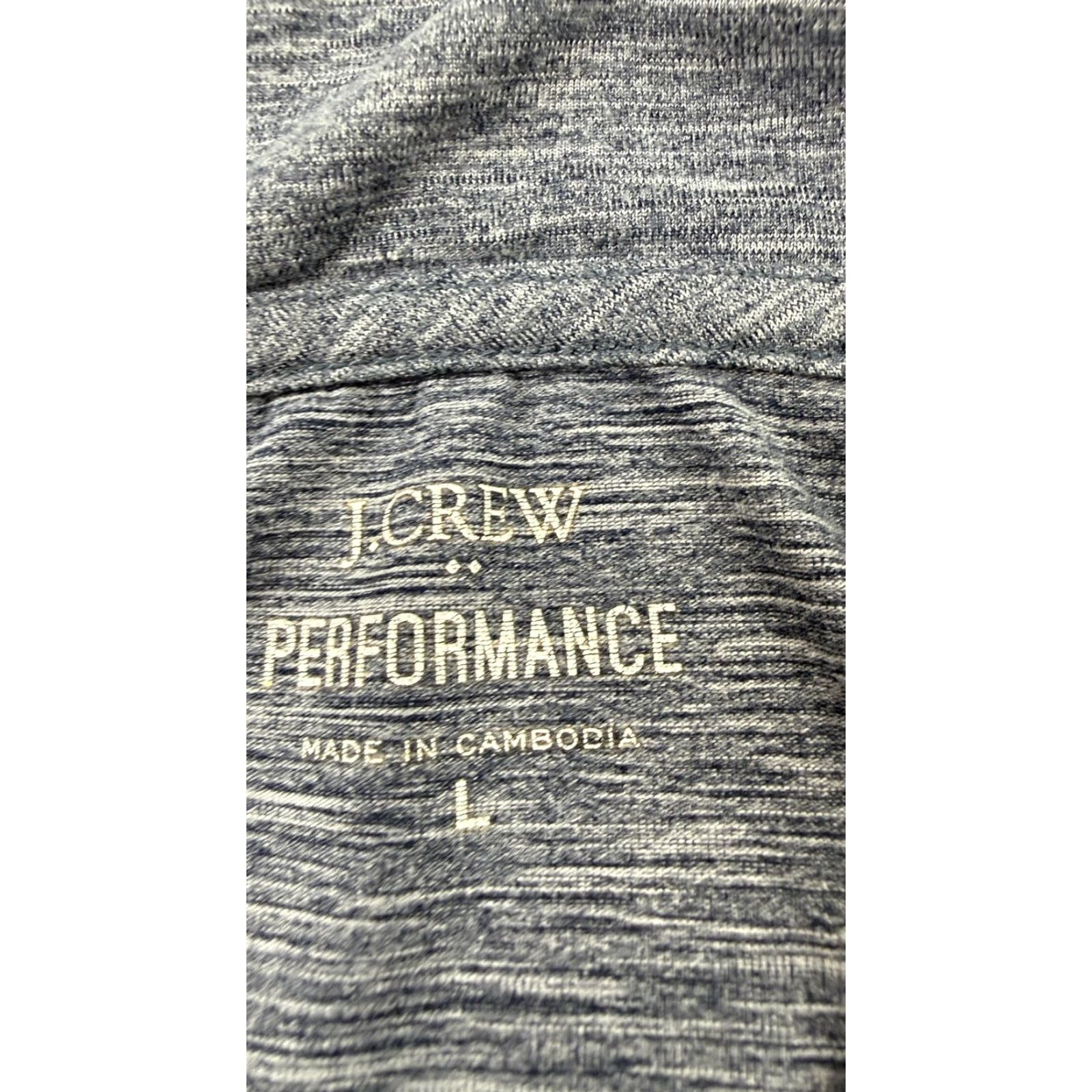 J.Crew J.Crew Performance Polo Shirt Mens Large Gray Stretch Jersey Golf Athletic Top Shirt Size US L / EU 52-54 / 3 - 2 Thumbnail