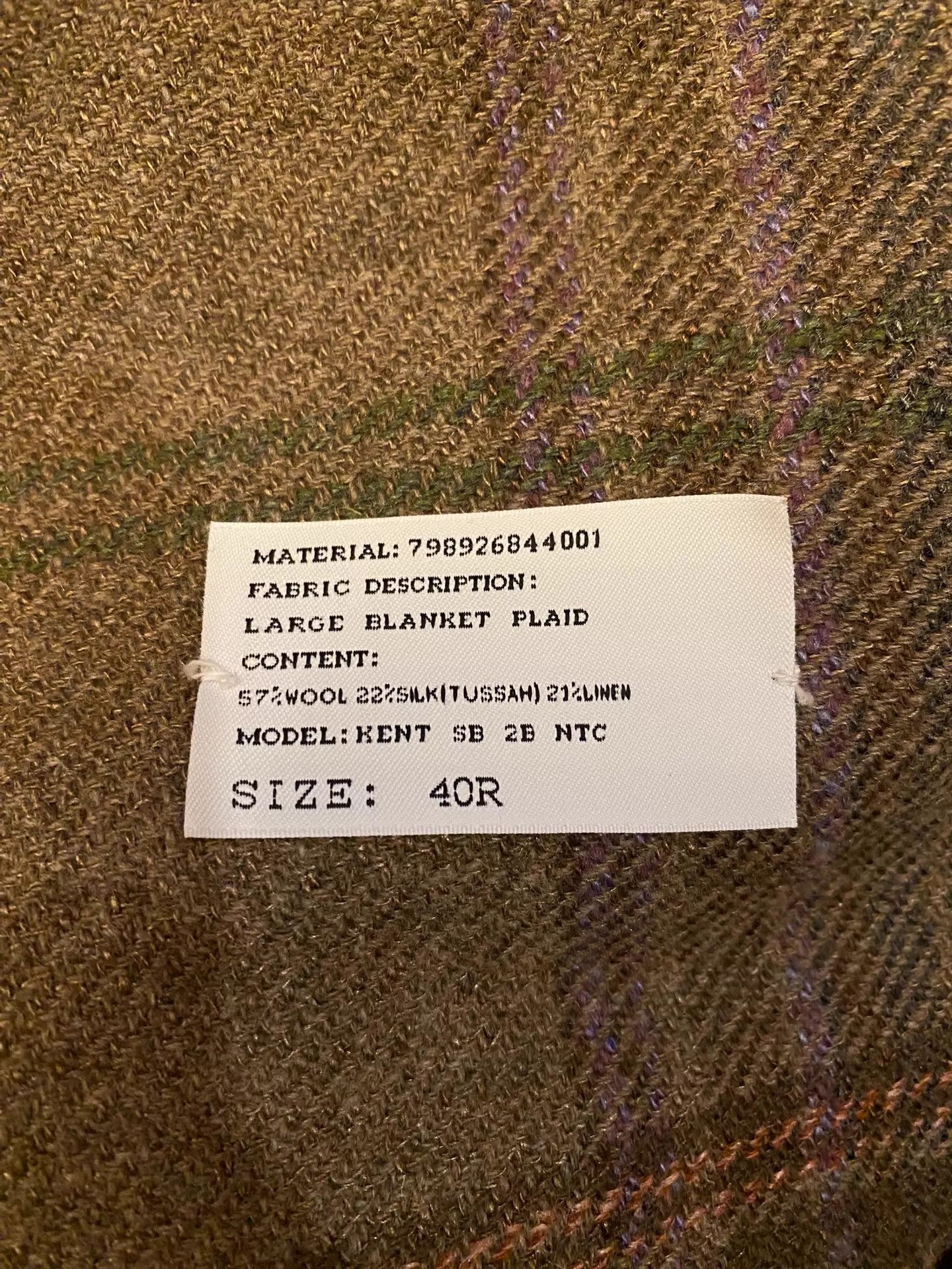Polo Ralph Lauren Ralph Lauren Purple Label Tussah Silk Check Suit 40 Size 40R - 6 Thumbnail