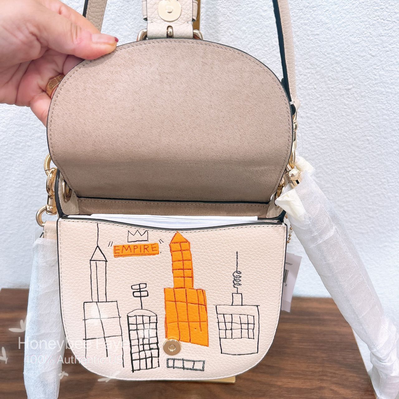 Coach NWT Coach X Jean Michel Basquiat Kleo Shoulder Bag 17 Size ONE SIZE - 5 Thumbnail