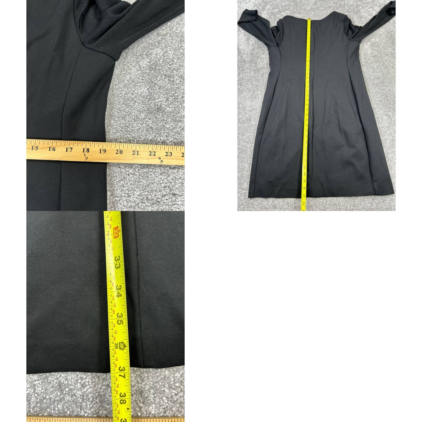 Ralph Lauren Lauren Ralph Lauren Dress Womens 16 W Gray Black Bodycon Size XXL / US 16-18 / IT 52-54 - 8 Thumbnail