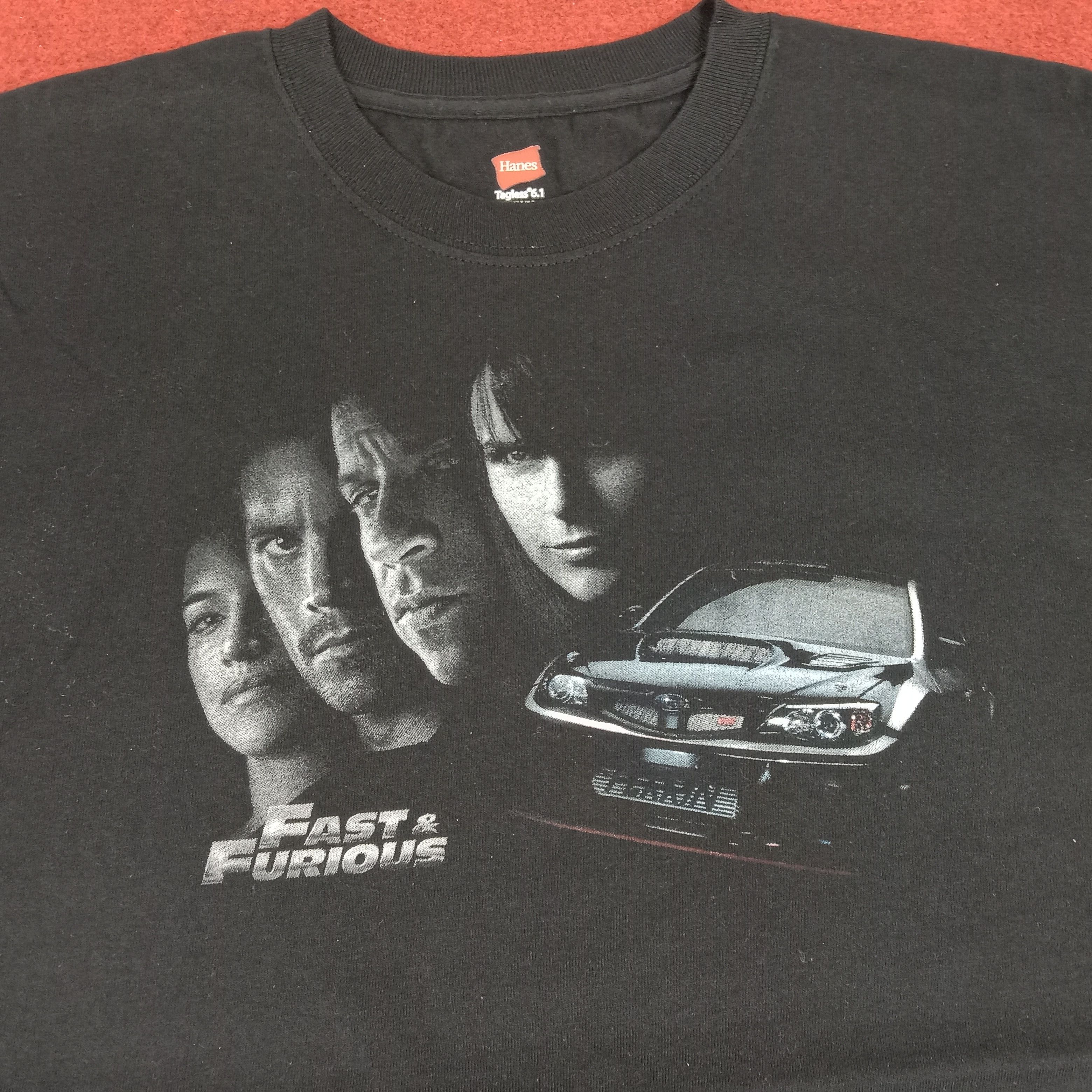 Vintage Fast And Furiuos Movie Racing Cars Photo Print Style Tshirt Size US M / EU 48-50 / 2 - 2 Thumbnail
