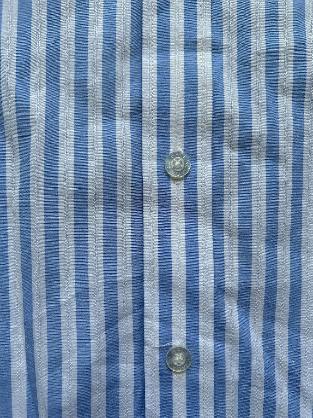 Balenciaga ✨ Balenciaga Striped Short-Sleeve Shirt ✨ Size US L / EU 52-54 / 3 - 3 Thumbnail