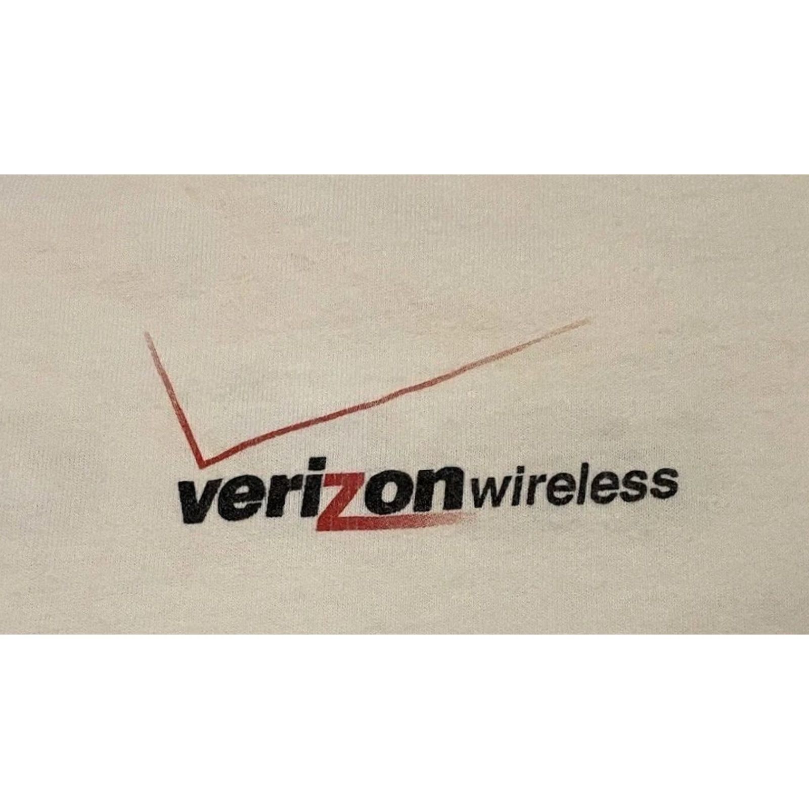 Vintage VINTAGE Verizon Wireless Faded Shirt M White Crew Neck Cotton Mens T-Shirt 90s 2000s Cell Phone Internet Grunge Retro Hip Hop Size US M / EU 48-50 / 2 - 4 Thumbnail