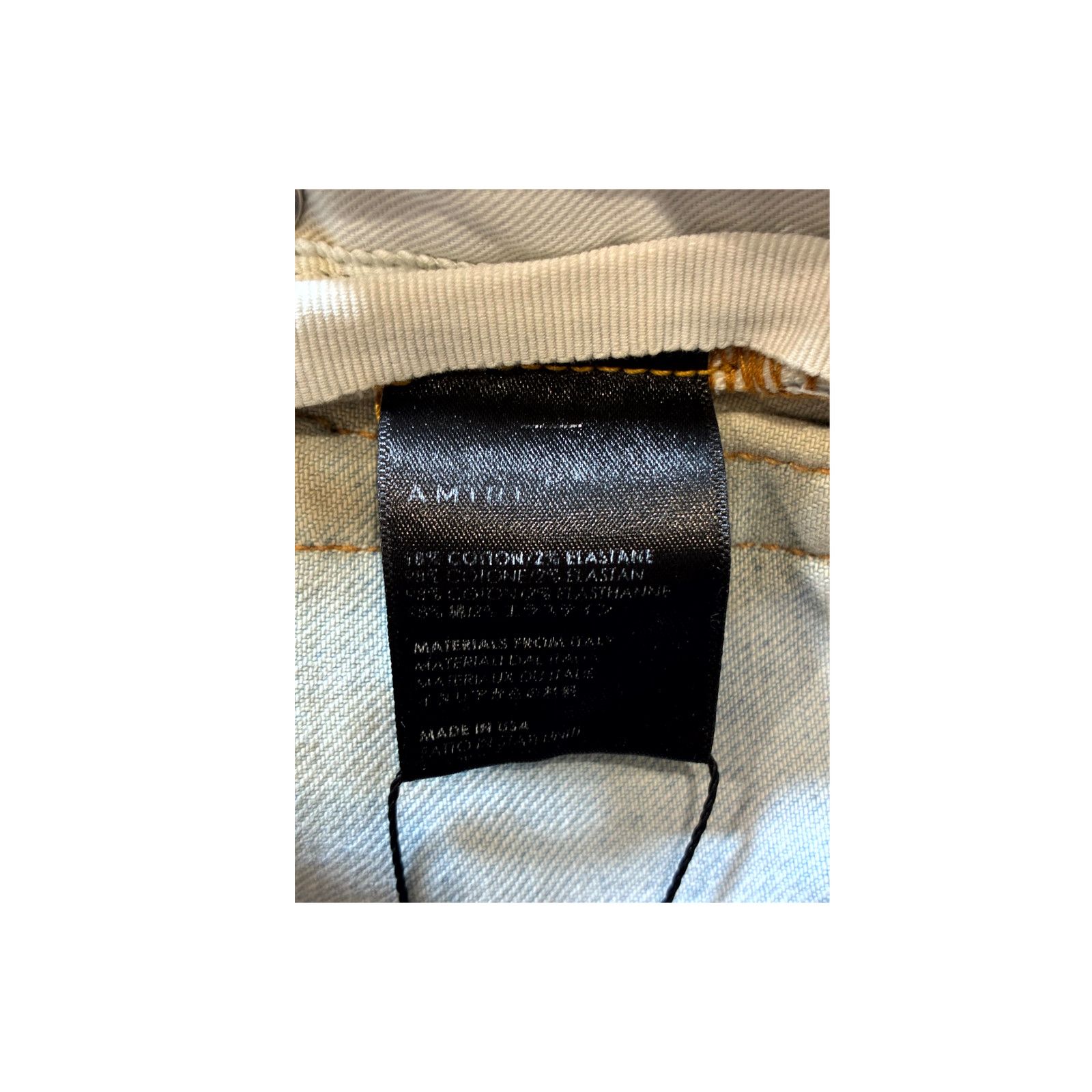 Amiri Amiri MX2 Light Wash, Black & White Paisley Jeans Size US 29 - 5 Thumbnail