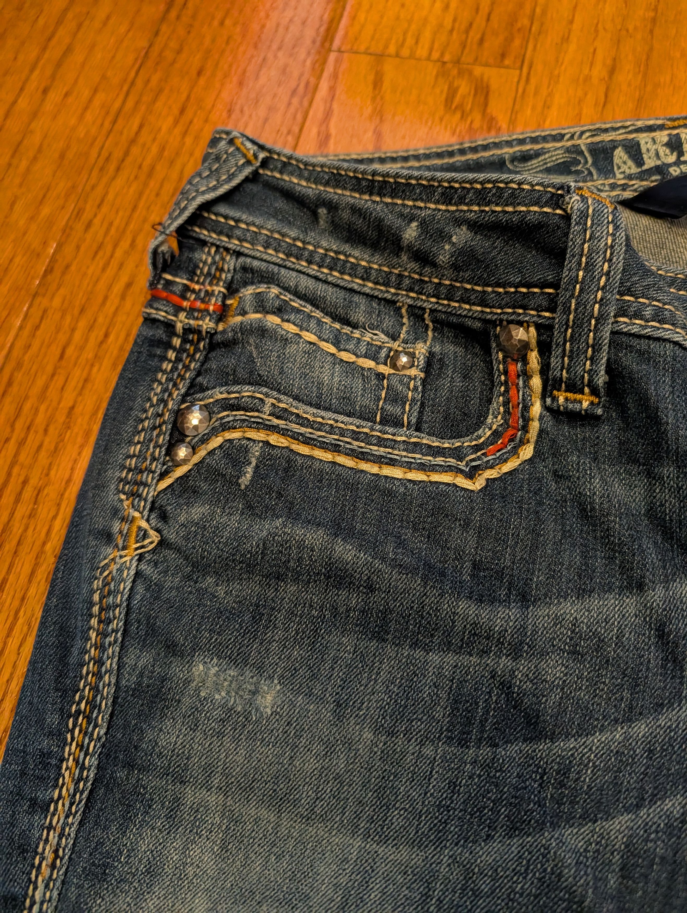 Ariat Vintage Y2K Ariat Blue 31x30 Ruby Denim Jeans Size 31" - 13 Thumbnail