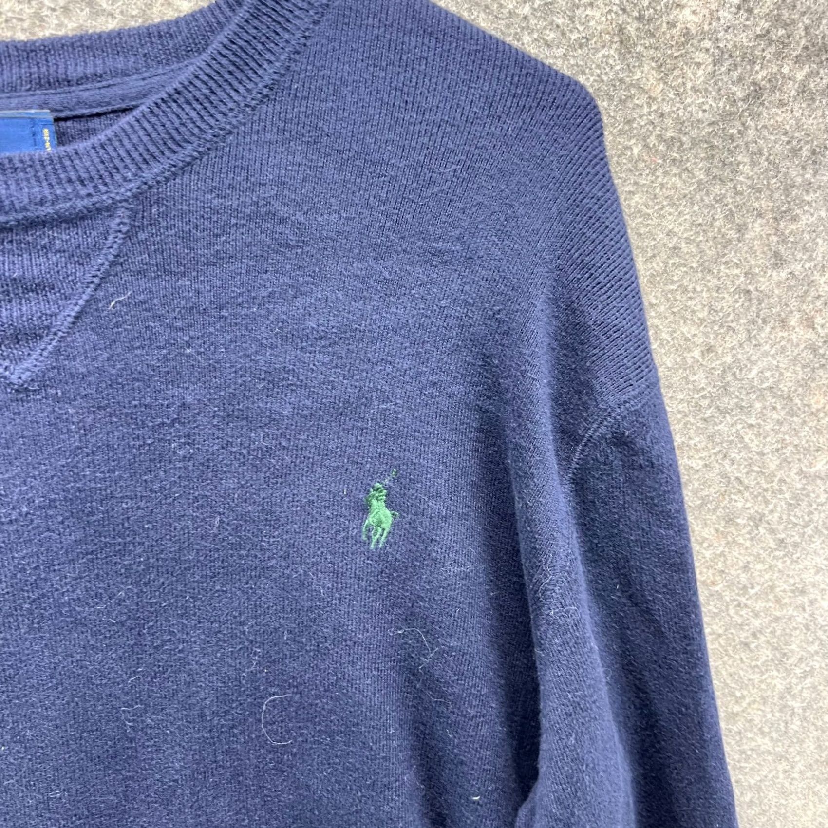 Polo Ralph Lauren Vtg Polo Ralph Lauren Sweater Mens Medium Blue Fleece Crewneck Pony Pullover Size US M / EU 48-50 / 2 - 7 Thumbnail