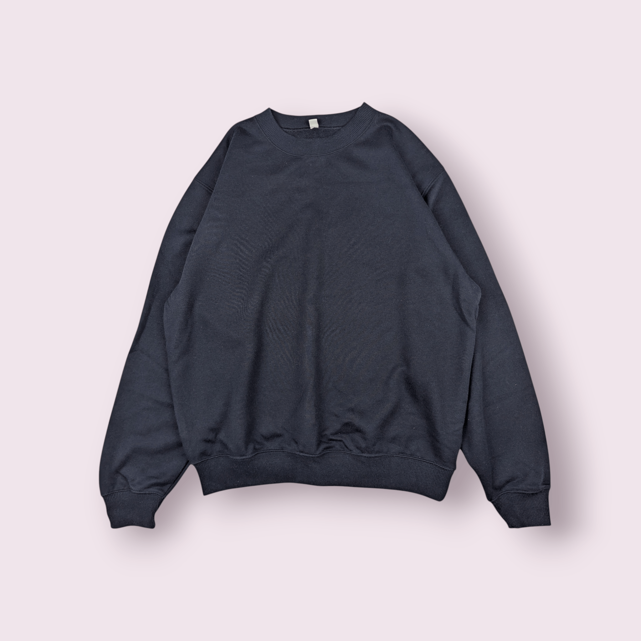 Uniqlo Vintage 90's UNIQLO Dark Blue Plain Sweatshirts Jumper Size US M / EU 48-50 / 2 - 1 Thumbnail