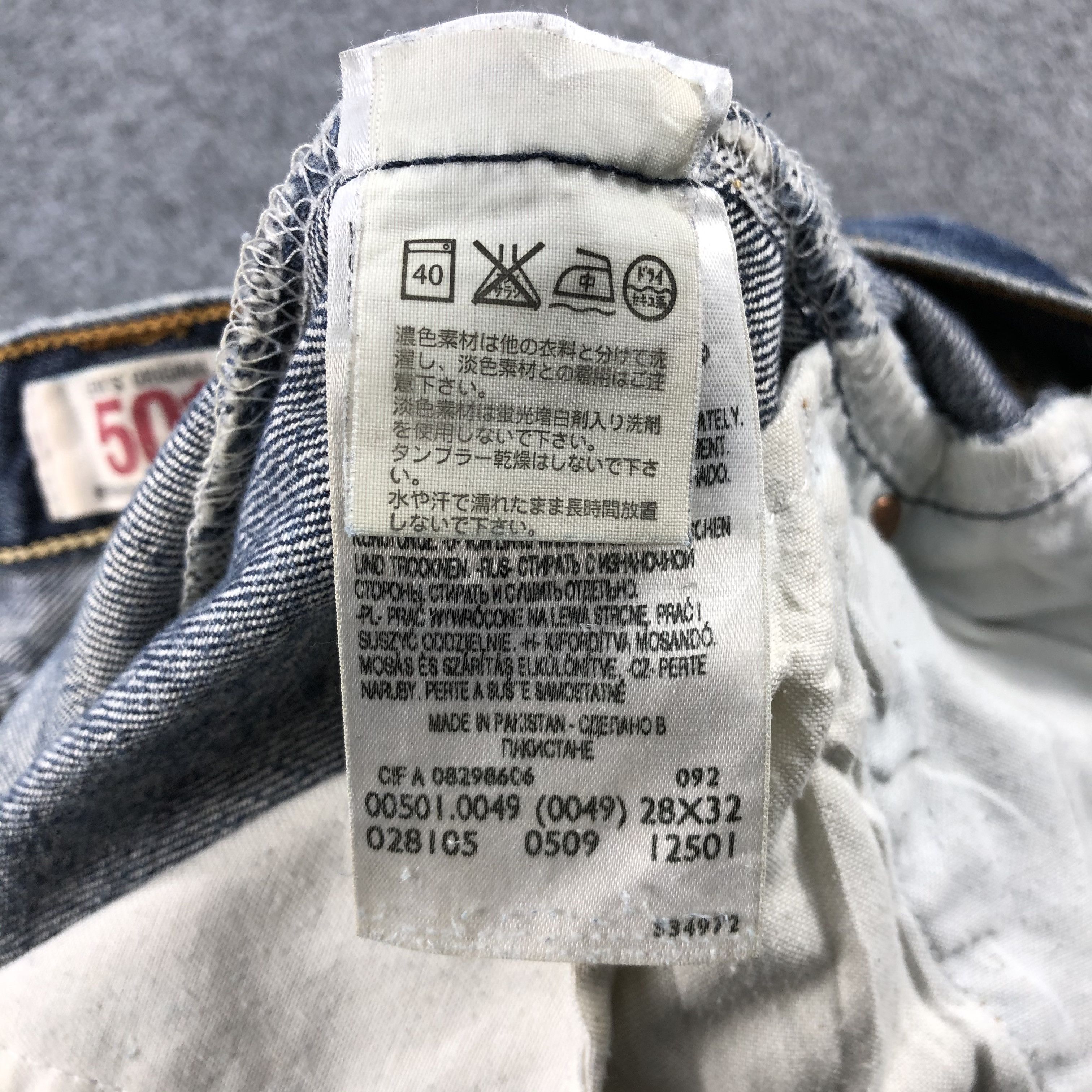 Levi's Vintage Blue Wash Levis 501 Jeans-JM1942 Size US 30 / EU 46 - 10 Thumbnail