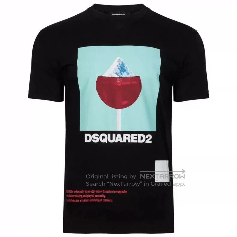 Dsquared2 DSQUARED2 Black Graphic Short Sleeve T. Size US XL / EU 56 / 4 - 1 Thumbnail