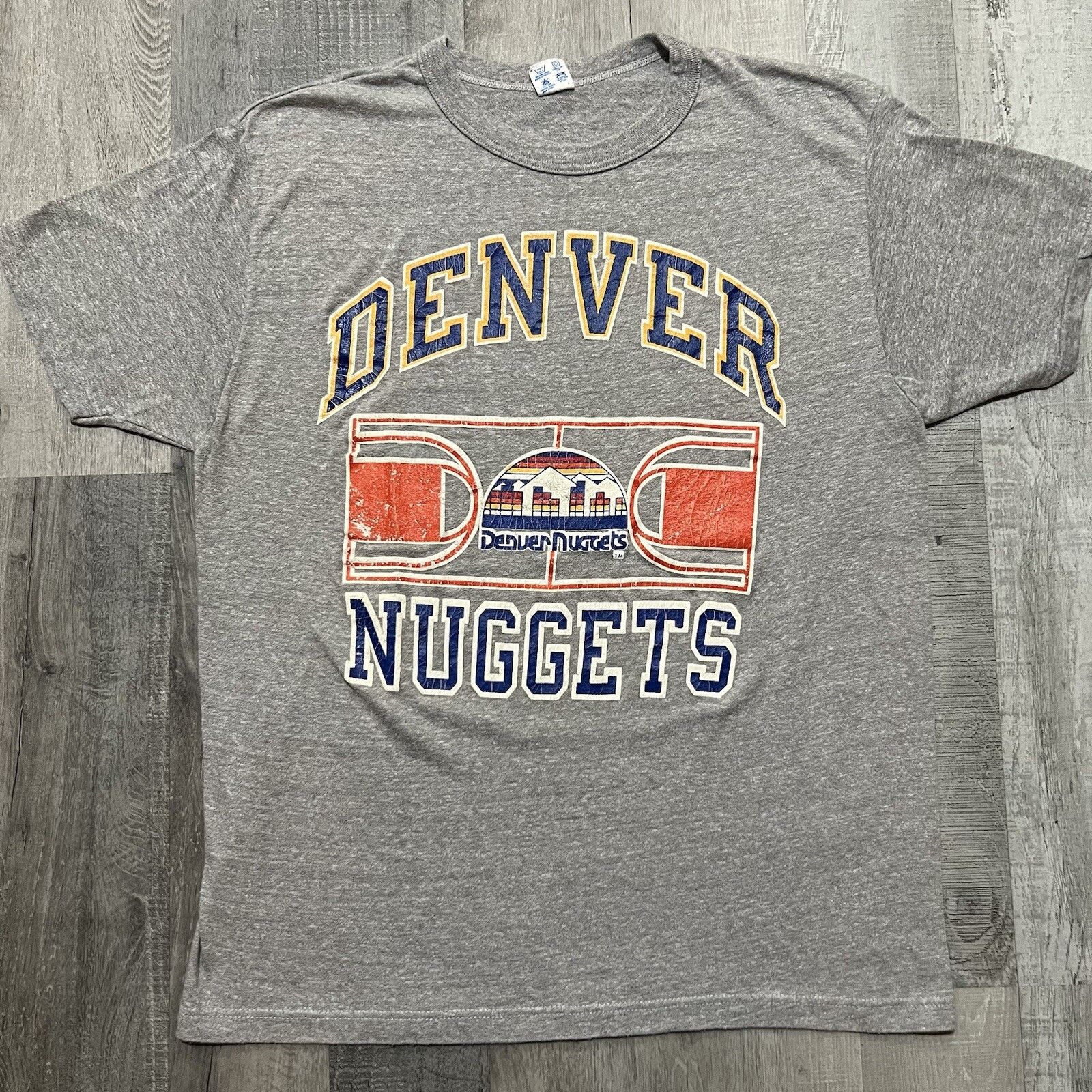 Champion Vintage Denver Nuggets T Shirt 1980s Champion Basketball L Size US L / EU 52-54 / 3 - 1 Thumbnail