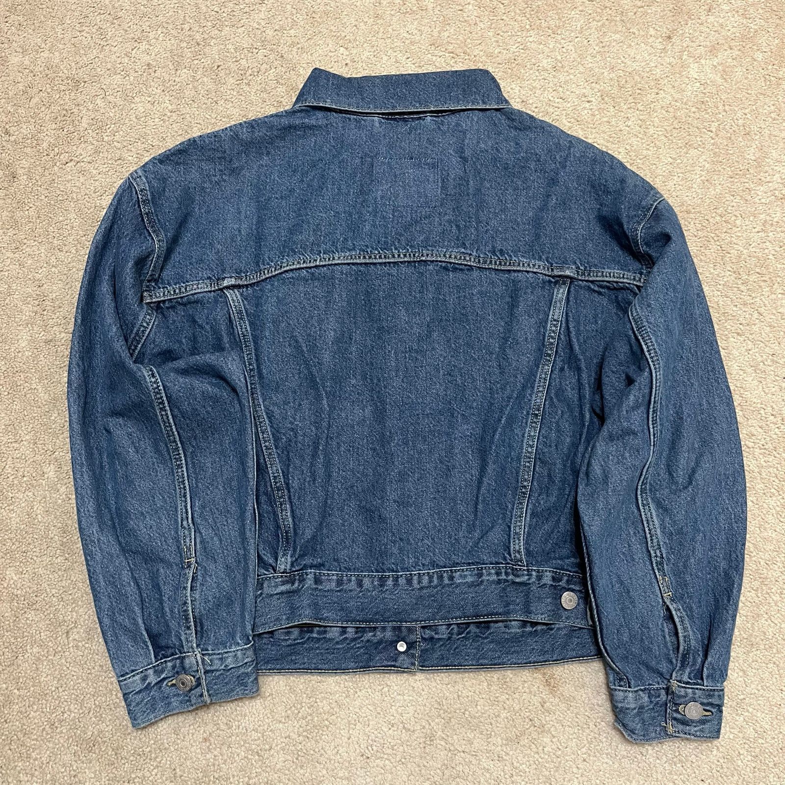 Levi's Vintage Levis Medium Washed Denim Trucker Jacket XL Size US XL / EU 56 / 4 - 2 Thumbnail