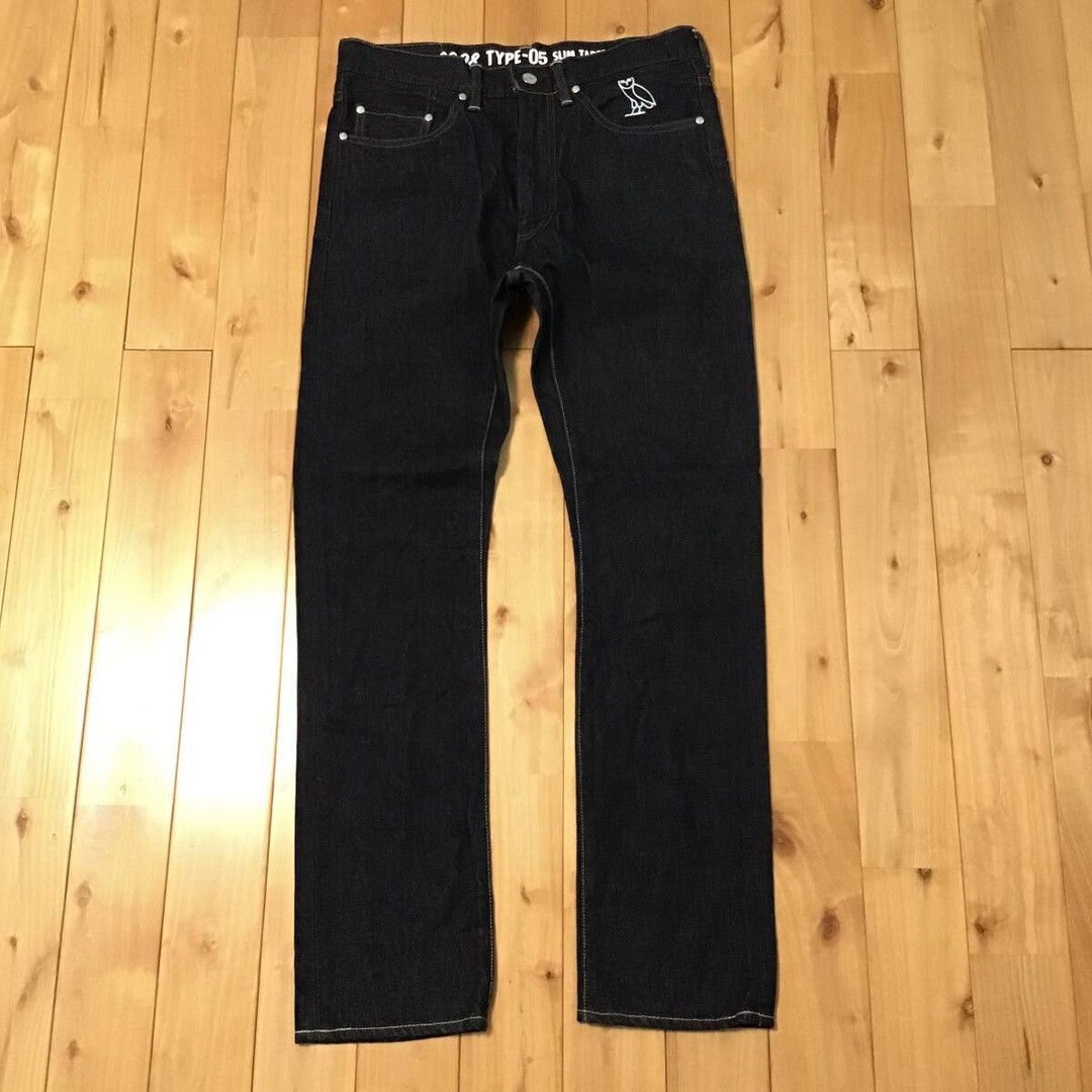 Bape BAPE × OVO LOGO Denim Pants a bathing ape ★size M Size US 32 / EU 48 - 2 Thumbnail