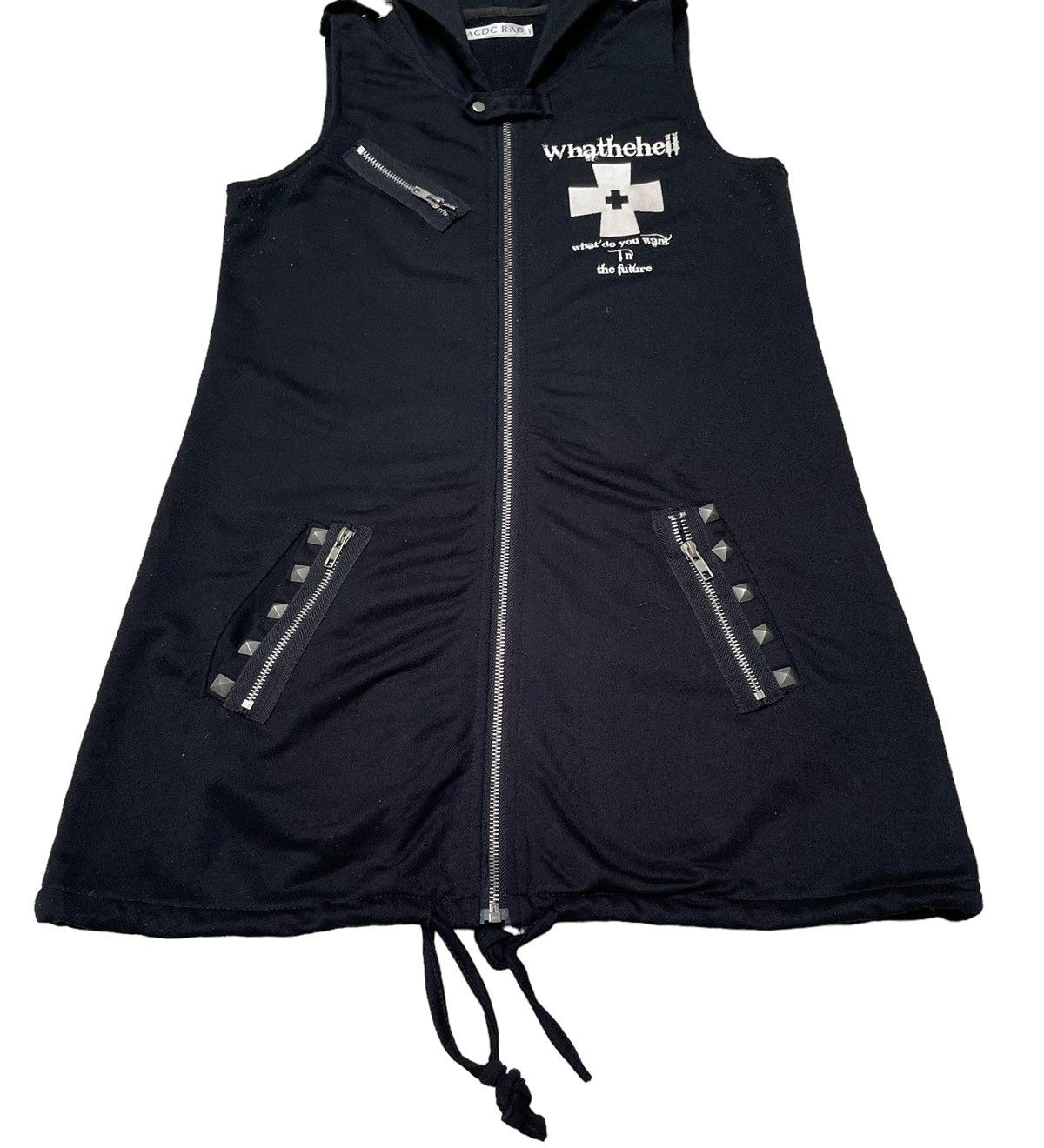 Vintage Vintage Japanese Brand ACDC Rag Hoodie Vest 1990s Size US S / EU 44-46 / 1 - 4 Thumbnail