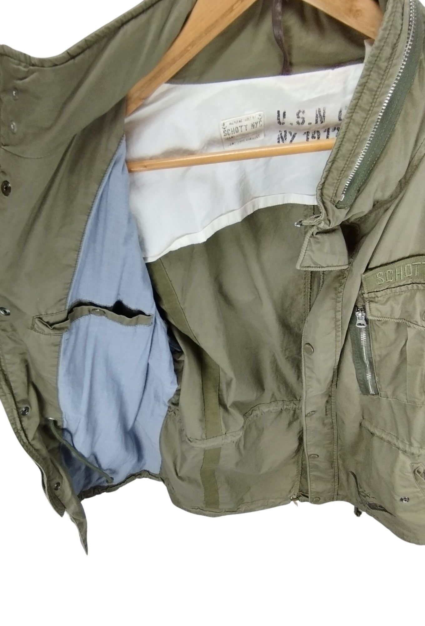 Schott Vest Schott NYC Us Navy CORPS Size US L / EU 52-54 / 3 - 3 Thumbnail