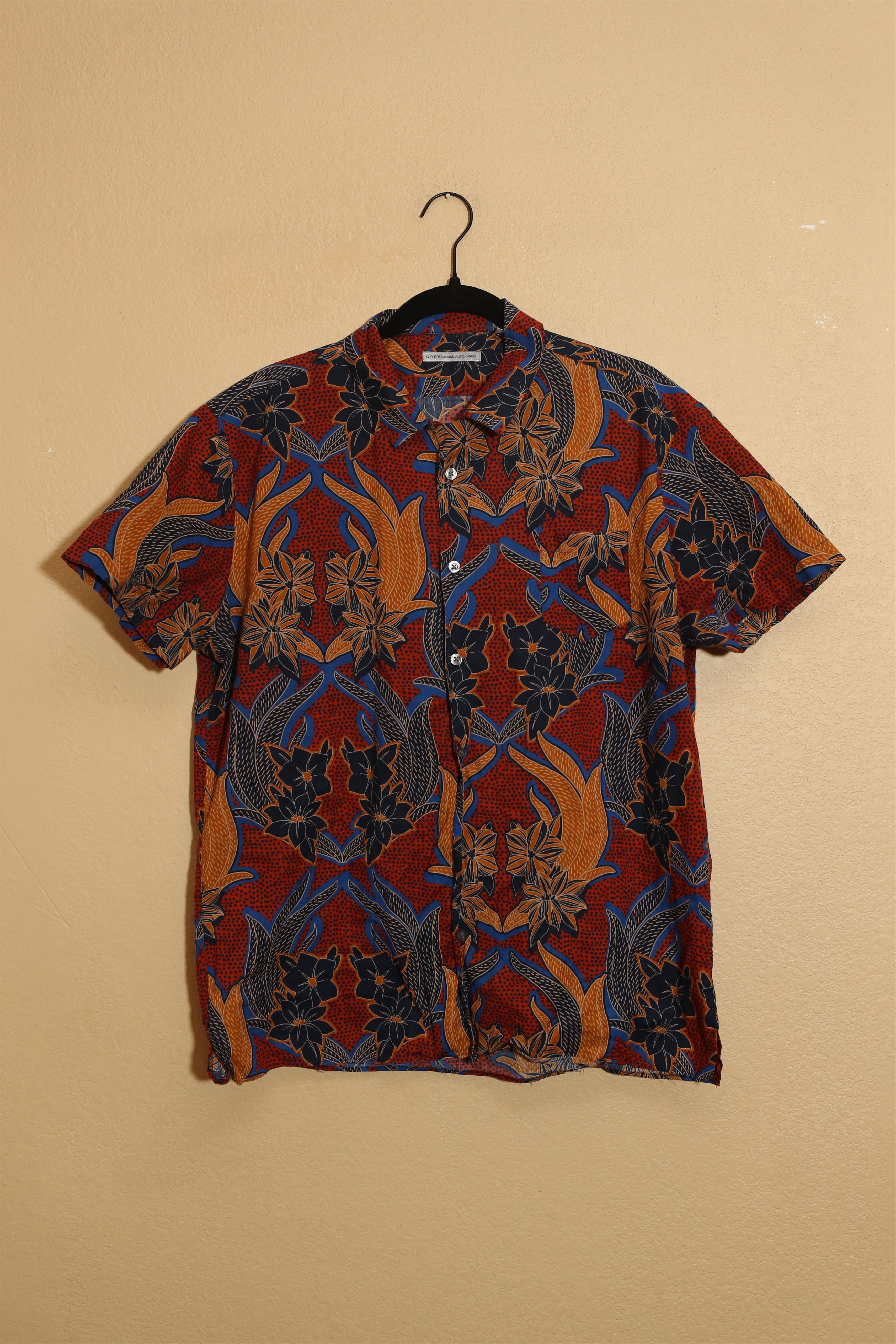 Daniele Alessandrini Daniele Alessandrini Tessuto Hawaiian Button Up (17/43) Size US L / EU 52-54 / 3 - 1 Thumbnail