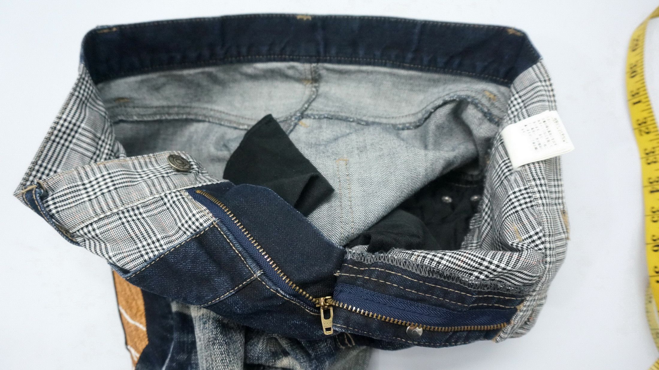 If Six Was Nine × PPFM × Tornado Mart PPFM Peyton Place Double Waist Distressed Roll Up Jeans Size US 29 - 11 Thumbnail
