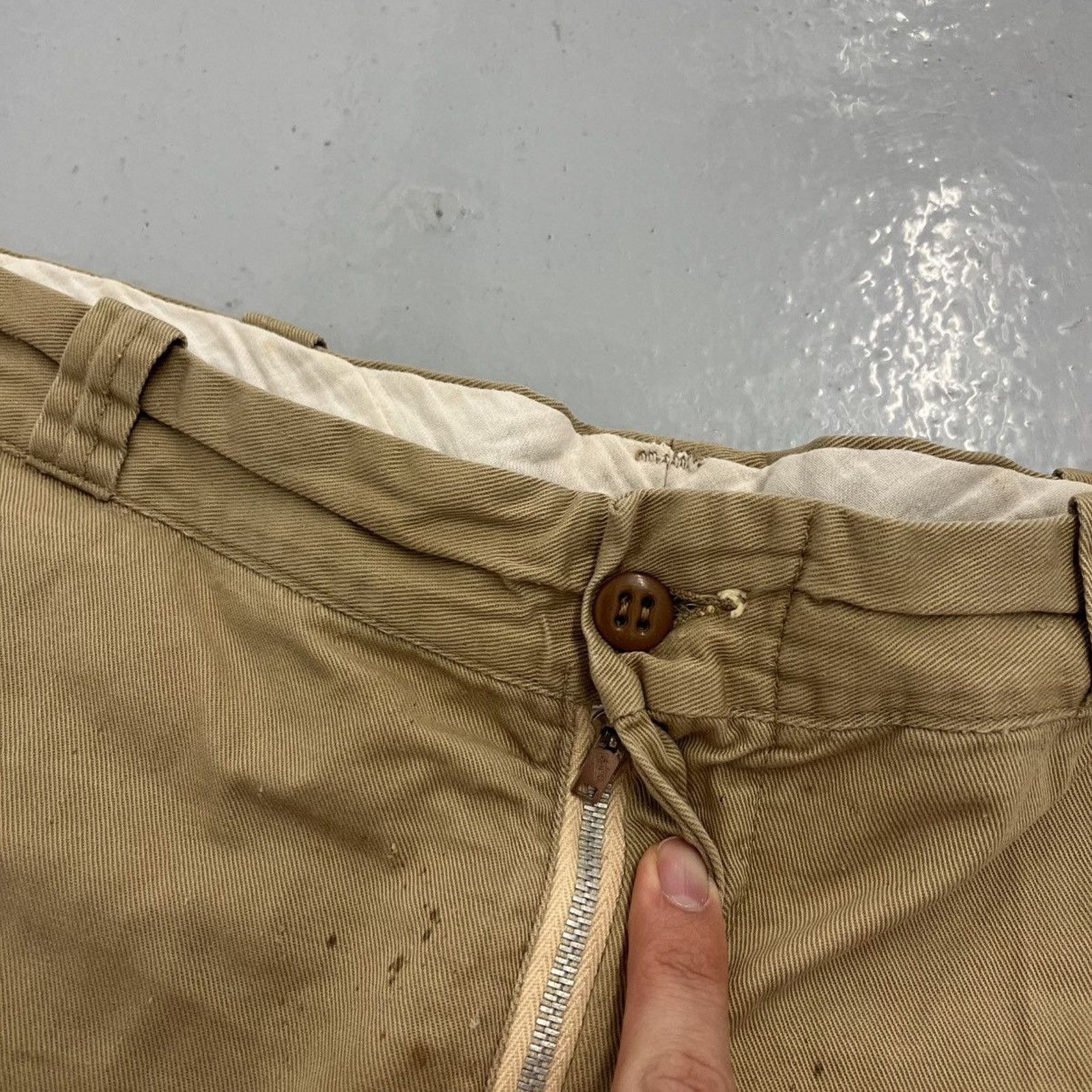 Other Vintage 60s Tan Sanforized Workwear Chinos 31x31 Size US 31 - 2 Thumbnail