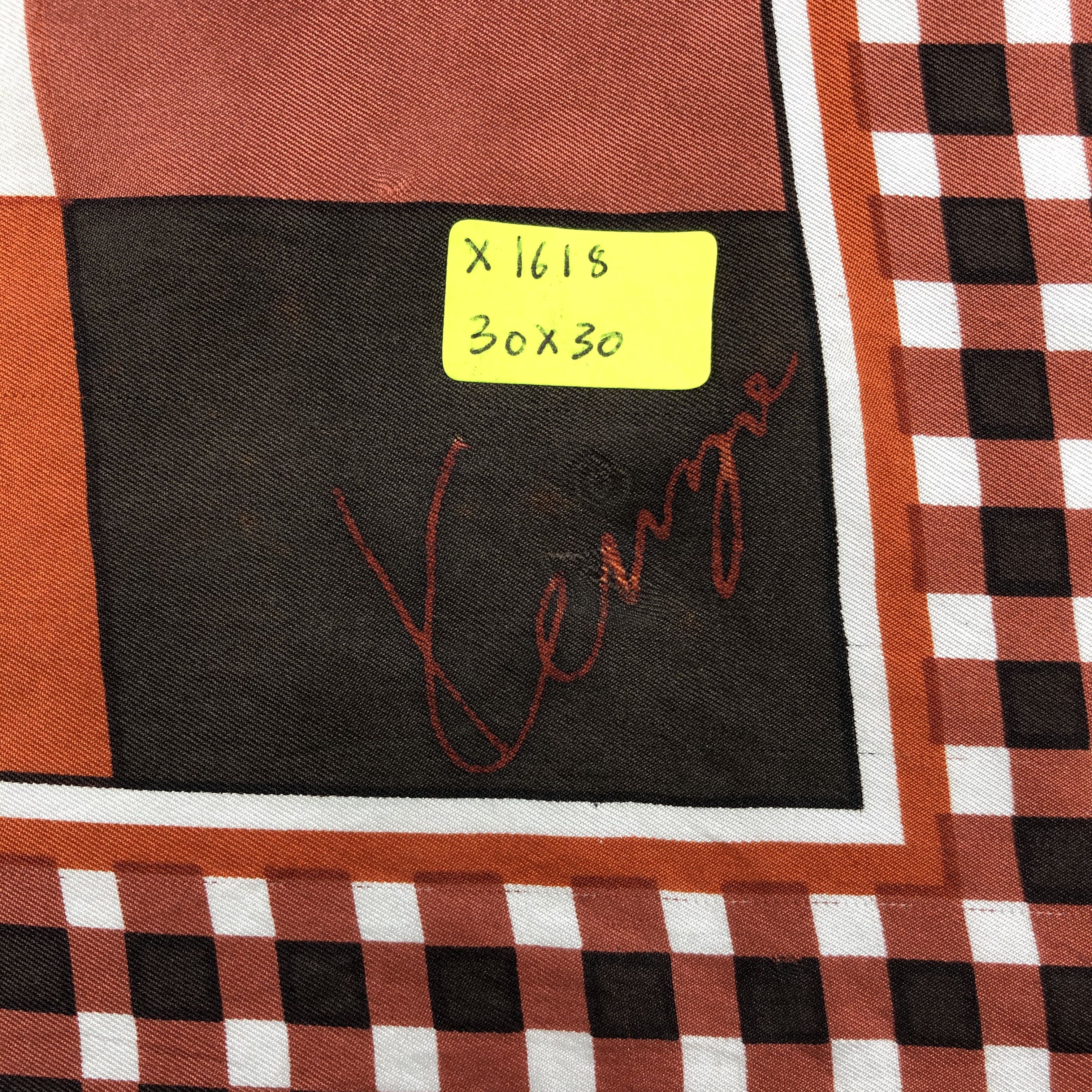 Vintage Vintage Kenzo Silk Scarf Size ONE SIZE - 10 Thumbnail