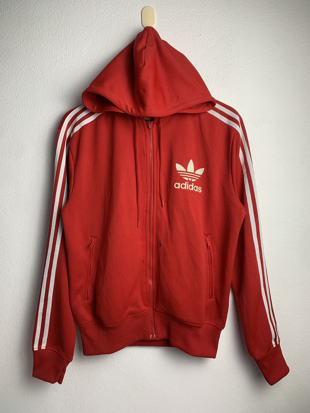 Adidas LAST DROP ‼️ Vintage Adidas Zip up Hoodie Trefoil Size US S / EU 44-46 / 1 - 1 Thumbnail