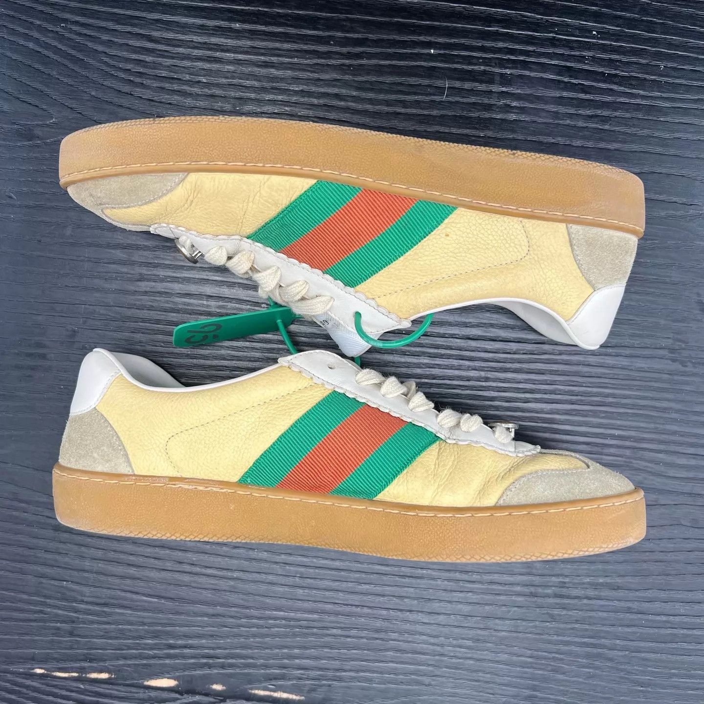 Gucci Gucci G74 Brown Green US7.5 EU41.5 Mint With Box Size US 7.5 / EU 40-41 - 3 Thumbnail