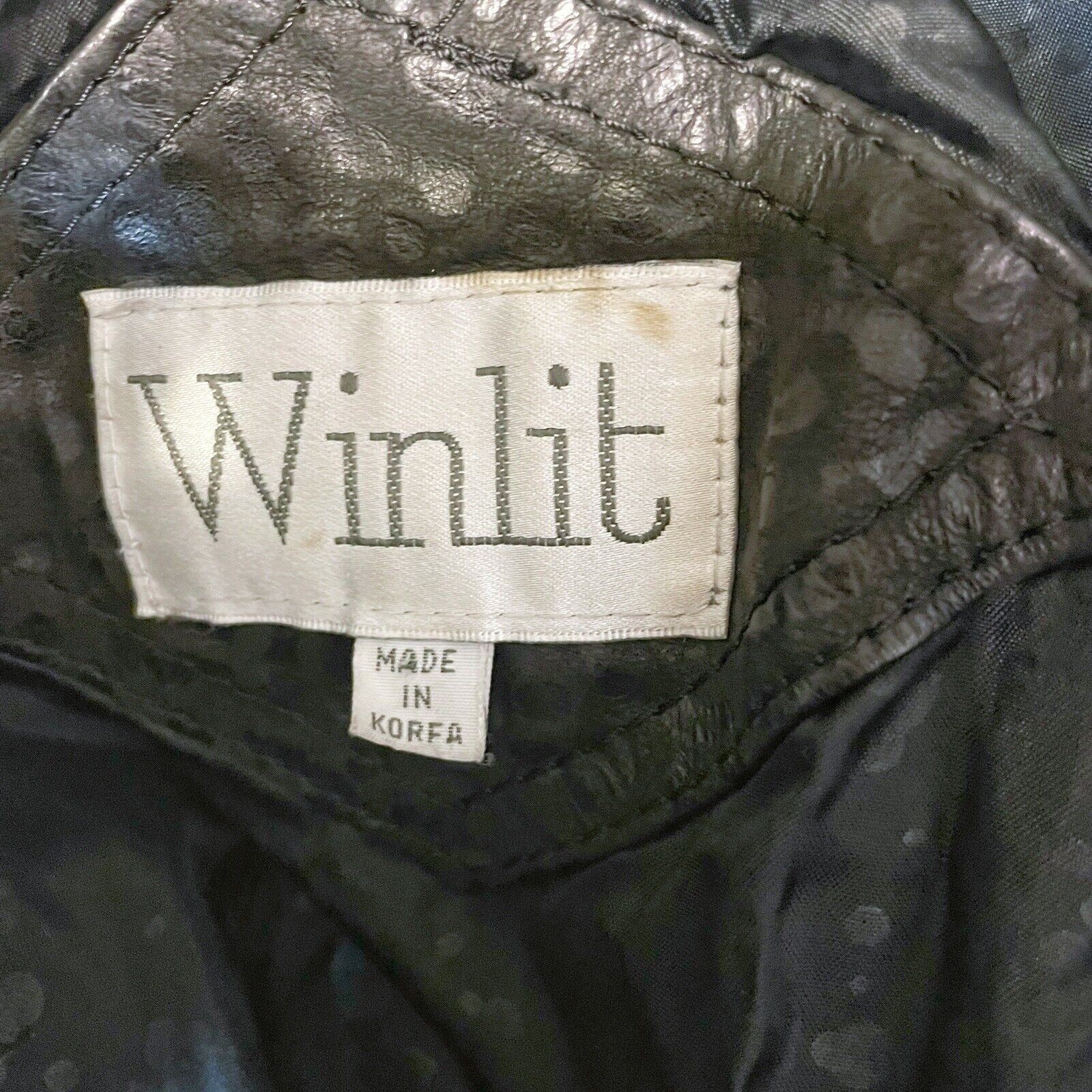 Vintage Vintage Winlit Black Cheetah Leather Jacket Small Oversized Size S / US 4 / IT 40 - 4 Thumbnail