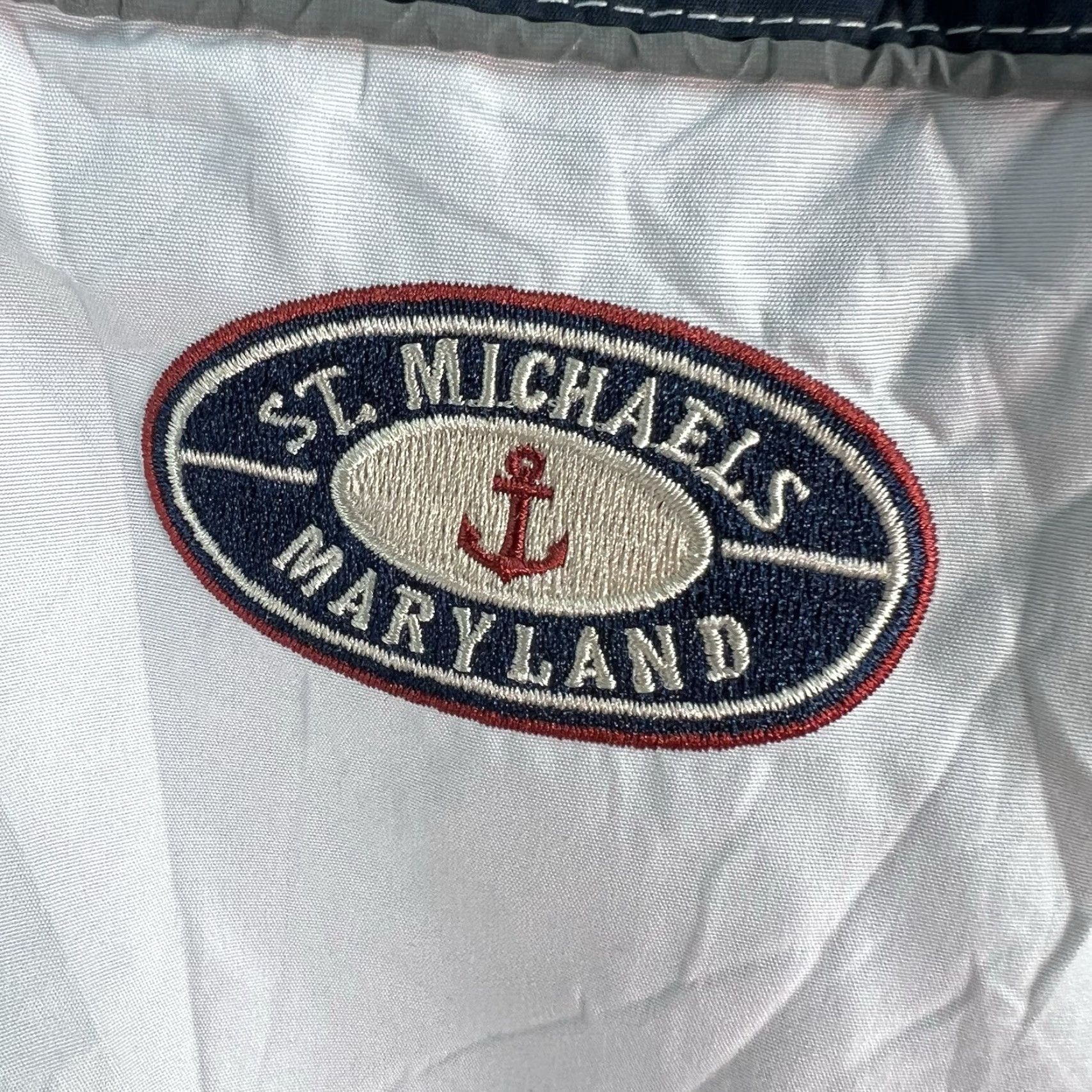 Vintage Saint Michaels Maryland Reversible Sail Jacket Men’s XL White Blue Fleece Embroidered 3-in-1 Jacket Size US XL / EU 56 / 4 - 3 Thumbnail