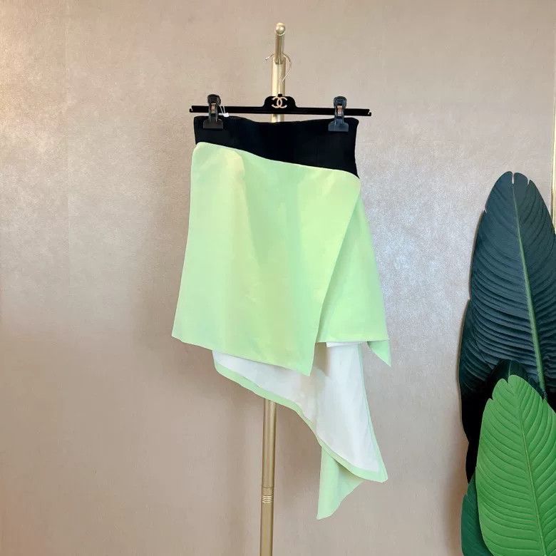 Other FAUSTO PUGLISI Green Asymmetric Skirt Size 36" / US 14 / IT 50 - 1 Thumbnail