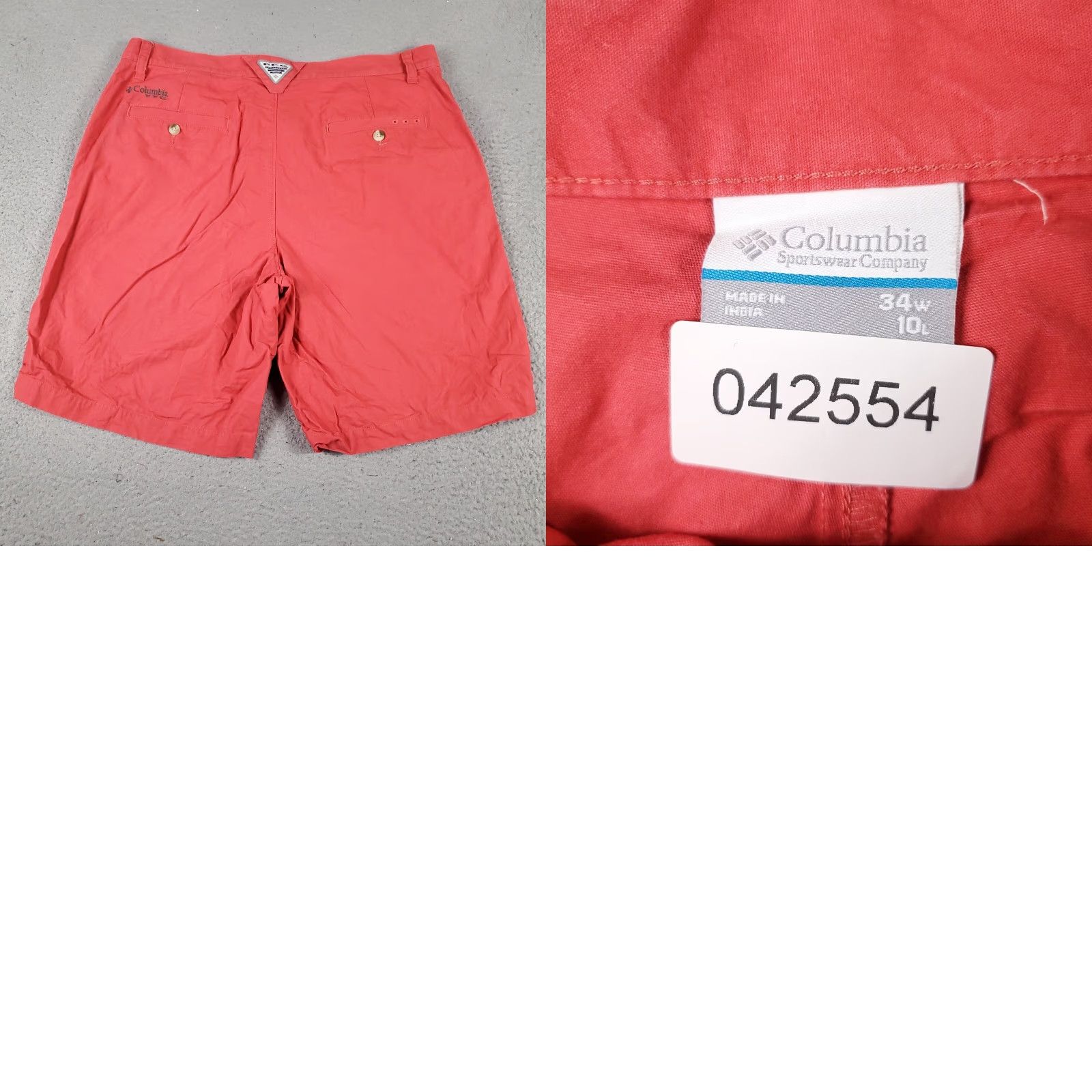 Vintage Columbia Chino Shorts Mens Size 34 Red Casual Flat Front Size US 34 / EU 50 - 8 Thumbnail