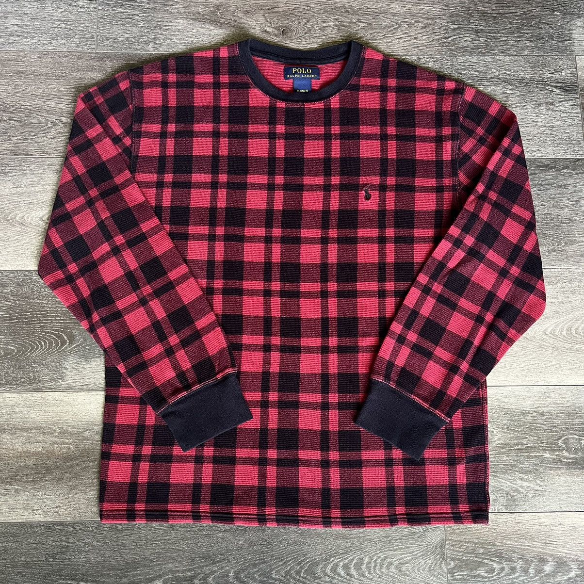 Polo Ralph Lauren Vintage Polo Ralph Lauren Basic Logo Thermal Longsleeve Tee Size US XL / EU 56 / 4 - 1 Thumbnail
