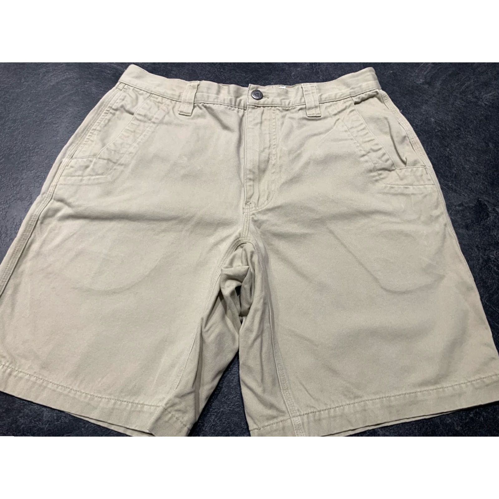 Mountain Khakis VINTAGE Mountain Khakis Mens Cargo Shorts 32 Waist Beige Casual Outdoor Hiking Summer Size US 32 / EU 48 - 2 Thumbnail