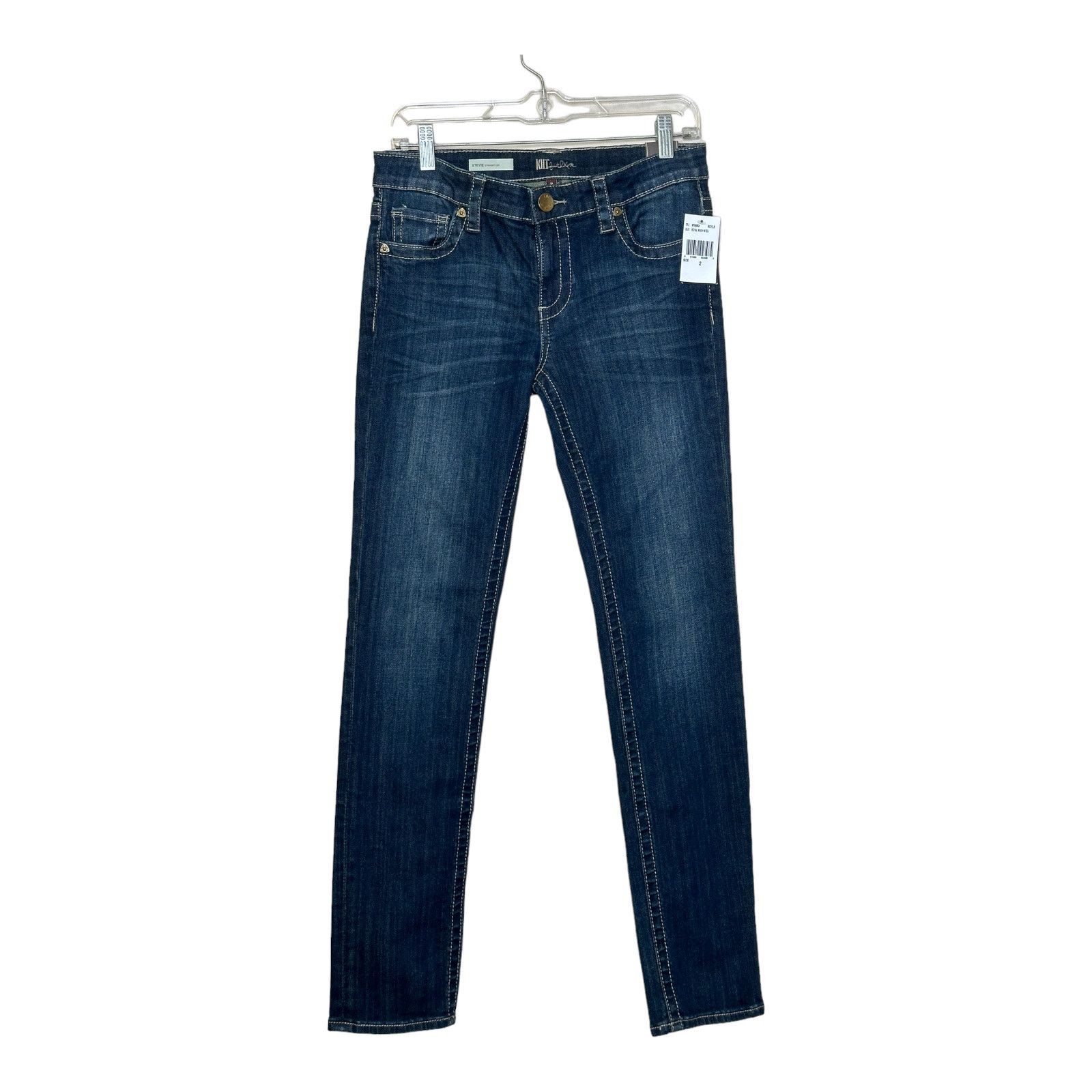 From The First KUT Stevie blue straight legs stretch jeans size 2 Size 26" / US 2 / IT 38 - 1 Thumbnail