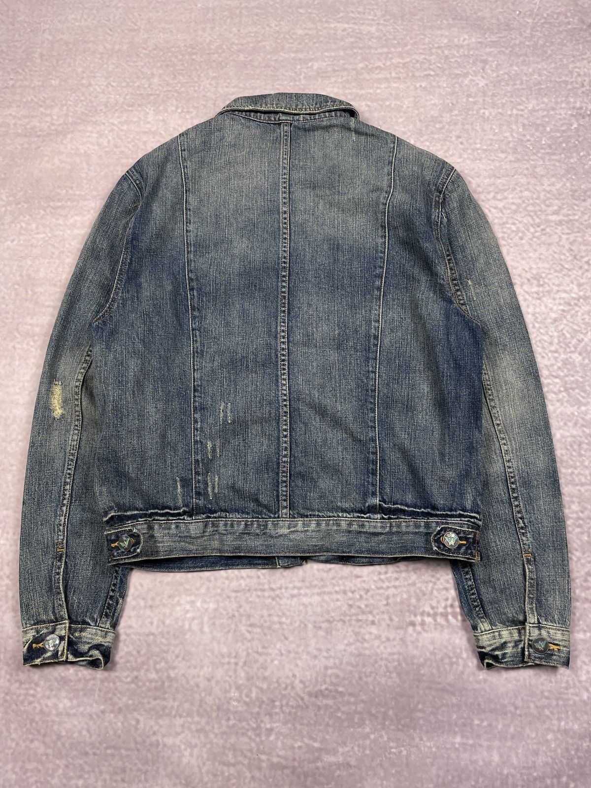 ジャケット・アウター 00s archive L.G.B. denim jacket grunge Archive LGB IfSixWasNine Style Distressed Denim Jacket