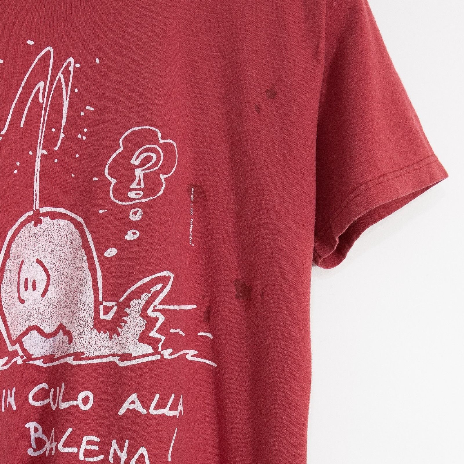 Vintage Vintage Italian Funny Whale Vulgar Humor T Shirt Mens Small Size US S / EU 44-46 / 1 - 5 Thumbnail