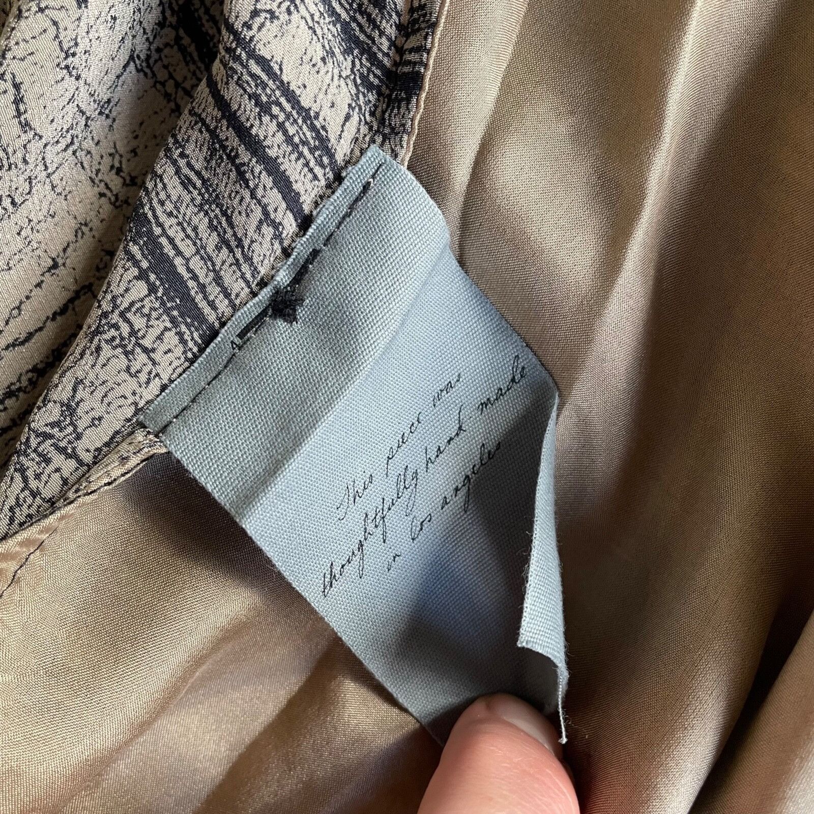Vintage Raquel Allegra USA Made Silk Blazer Jacket 9163AC Size L / US 10 / IT 46 - 6 Thumbnail
