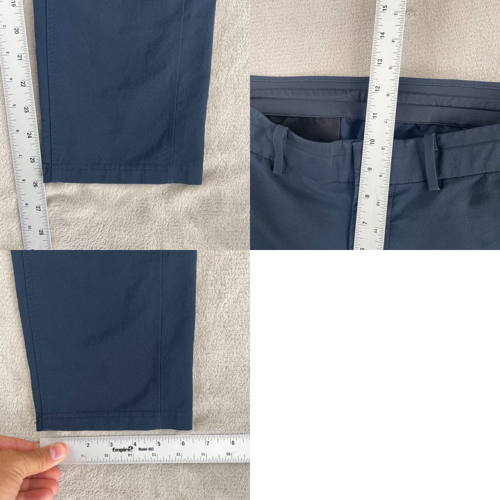 Lululemon LULULEMON New Venture Pants Men 31x26 Navy Blue Tapered Fit Zip Pockets Active Pants Mens Navy Blue 31x26 Tapered Zip Pockets Active Size US 31 - 9 Thumbnail